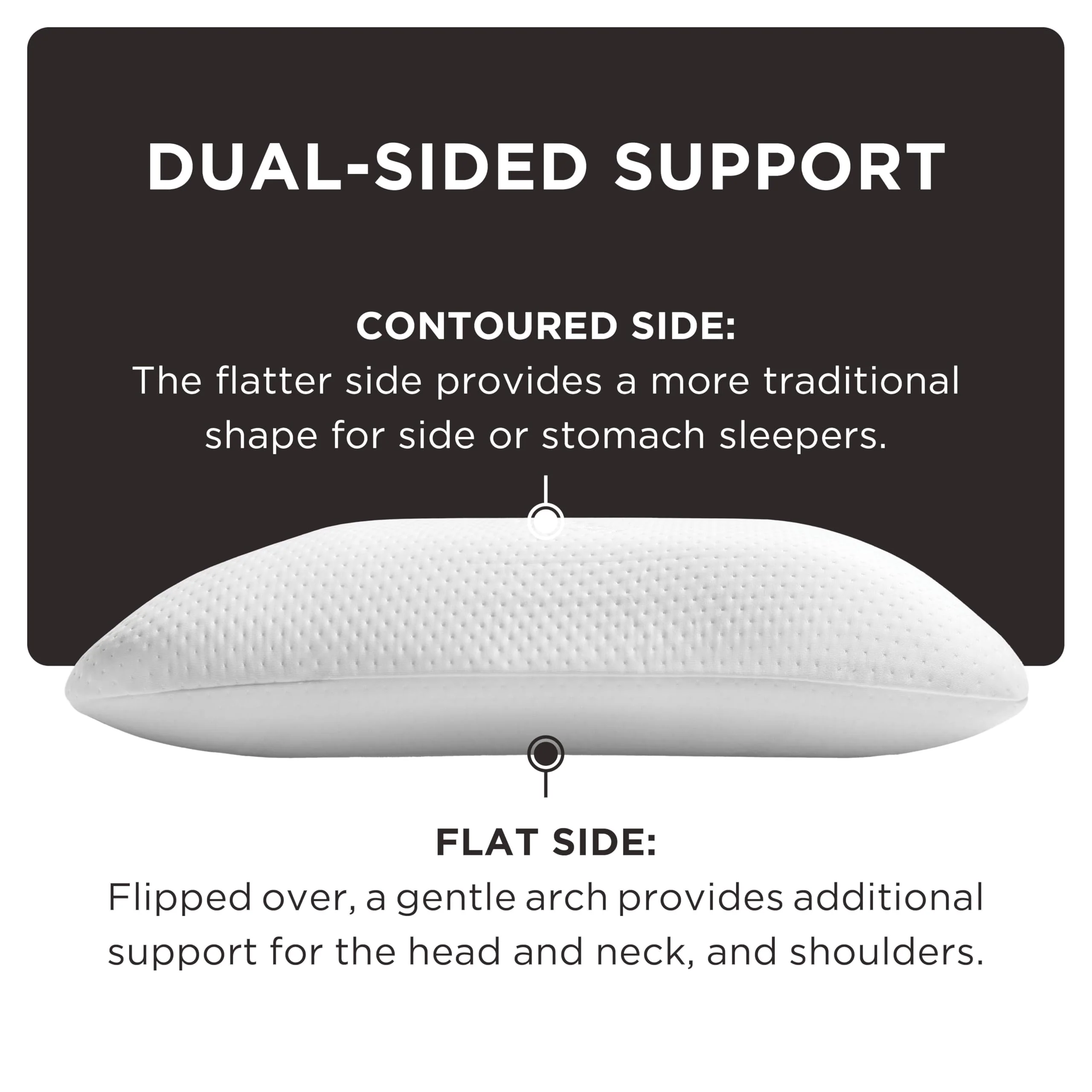 Tempur-Pedic Memory Foam Symphony Pillow Luxury Soft Feel, Standard, White - Image 17