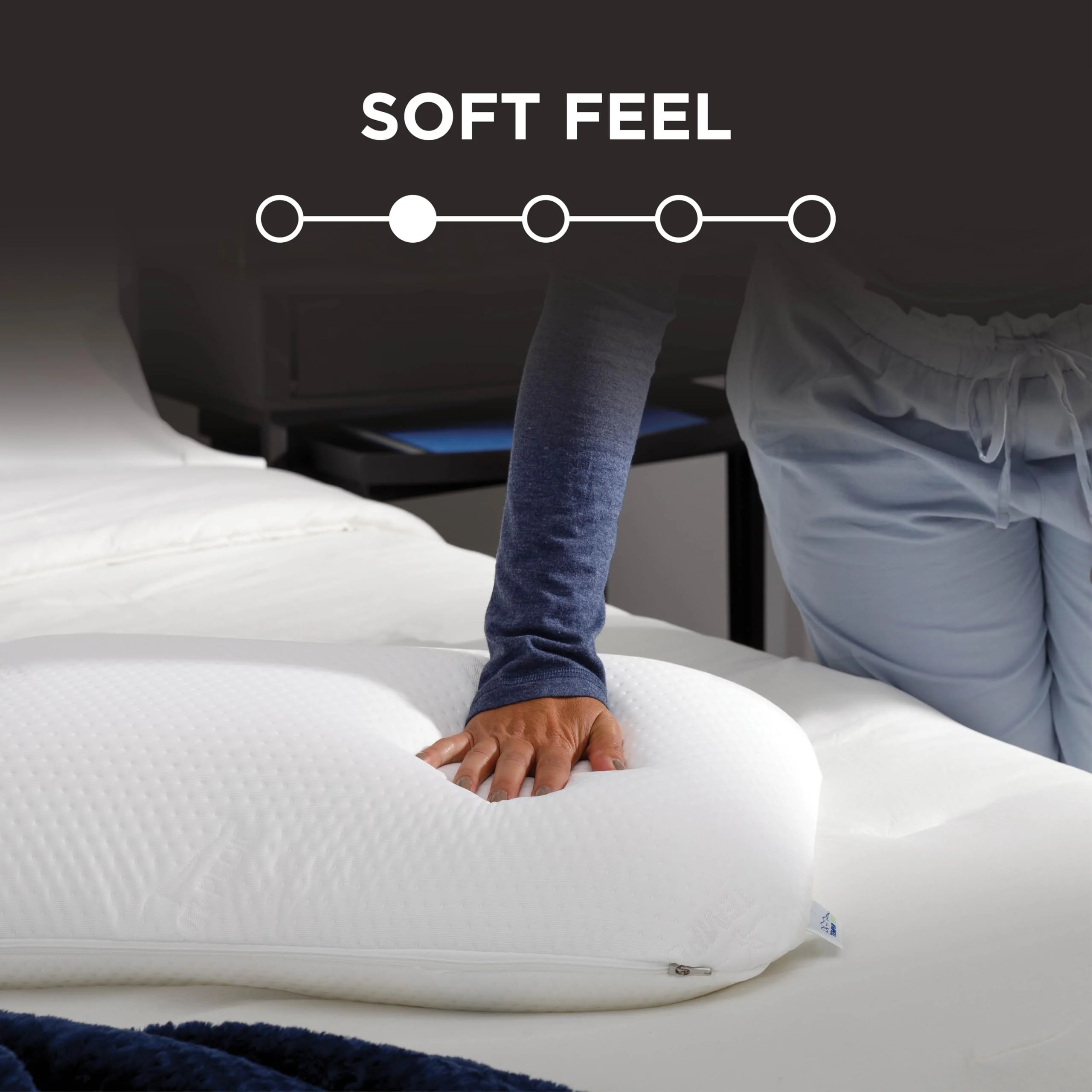 Tempur-Pedic Memory Foam Symphony Pillow Luxury Soft Feel, Standard, White - Image 18