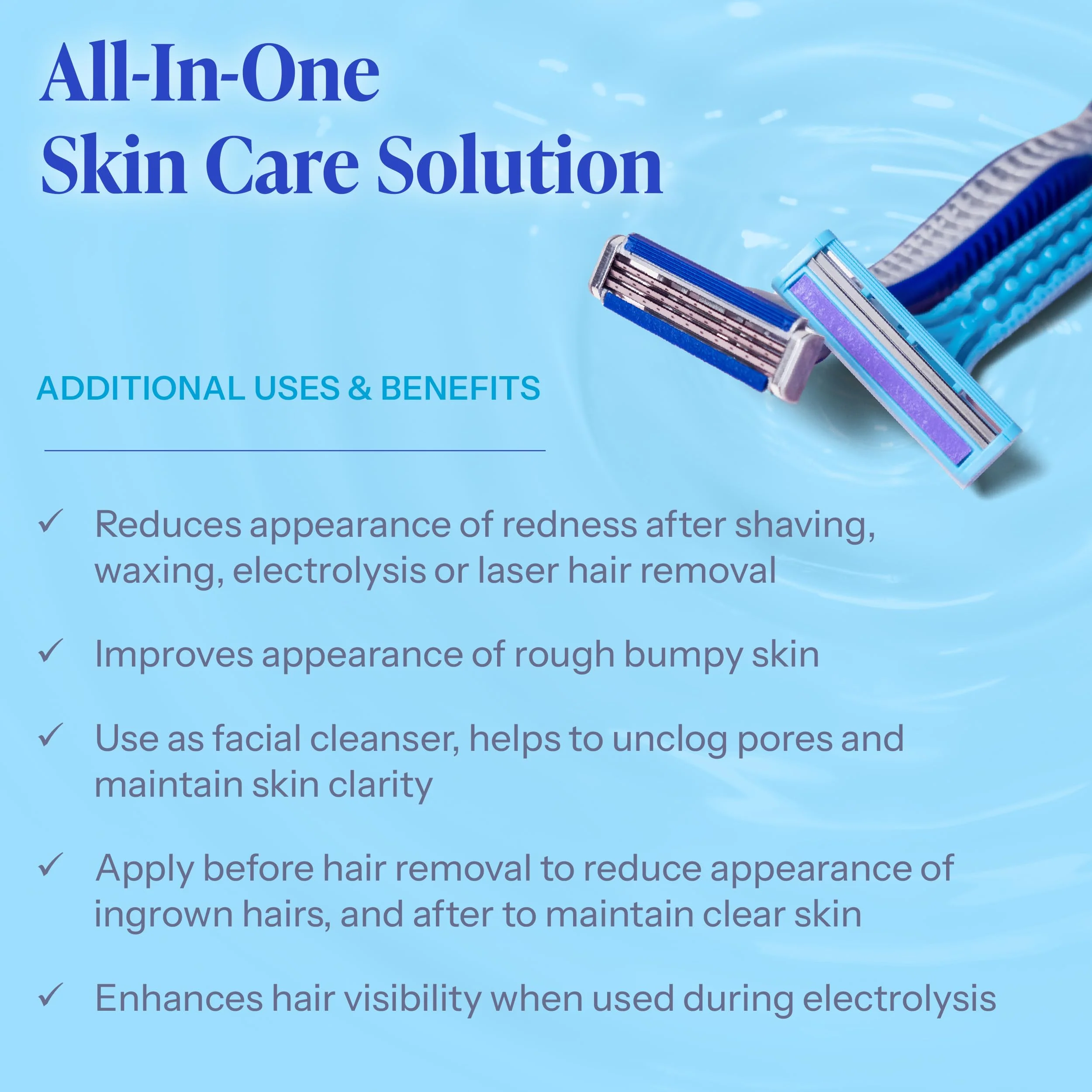 Tend Skin Solution for Unsightly Razor Bumps, Ingrown Hair and Razor Burns, Post Shaving and Waxing Toner for Men and Women, Made in USA, 8 Oz - Image 4