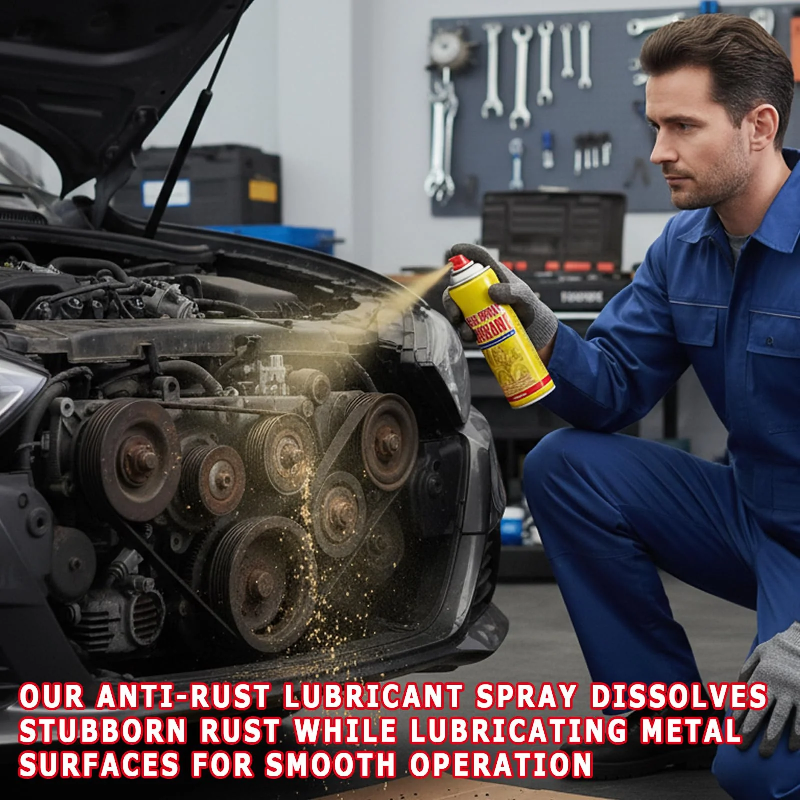 TERFISE 6.1oz Anti-Rust Lubricant Spray & Rust Remover for Metal, Multi-Purpose Penetrating Oil, Fast-Acting Lubricant Rust Dissolver for Vehicles, Tools, Chains, Bolts & Hinges (2 pcs) - Image 6
