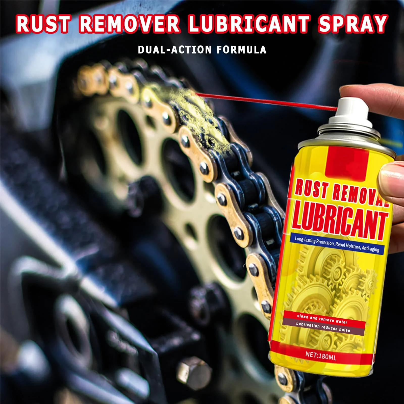 TERFISE 6.1oz Anti-Rust Lubricant Spray & Rust Remover for Metal, Multi-Purpose Penetrating Oil, Fast-Acting Lubricant Rust Dissolver for Vehicles, Tools, Chains, Bolts & Hinges (2 pcs) - Image 8