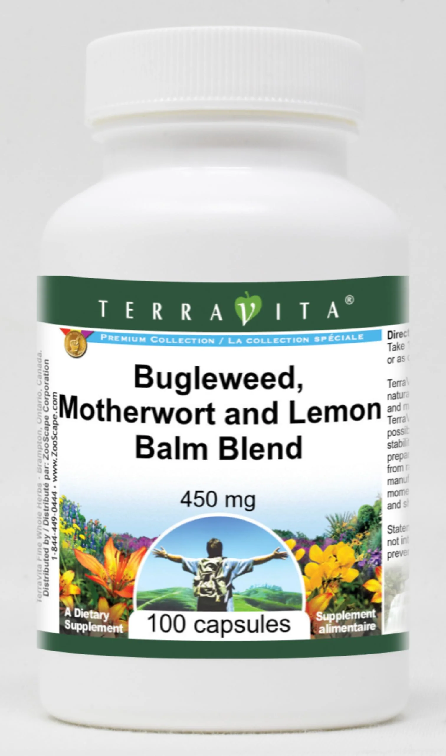 Terravita Thyroid Support - Bugleweed, Motherwort and Lemon Balm - 450 mg (100 Capsules, ZIN: 511178) - Image 7