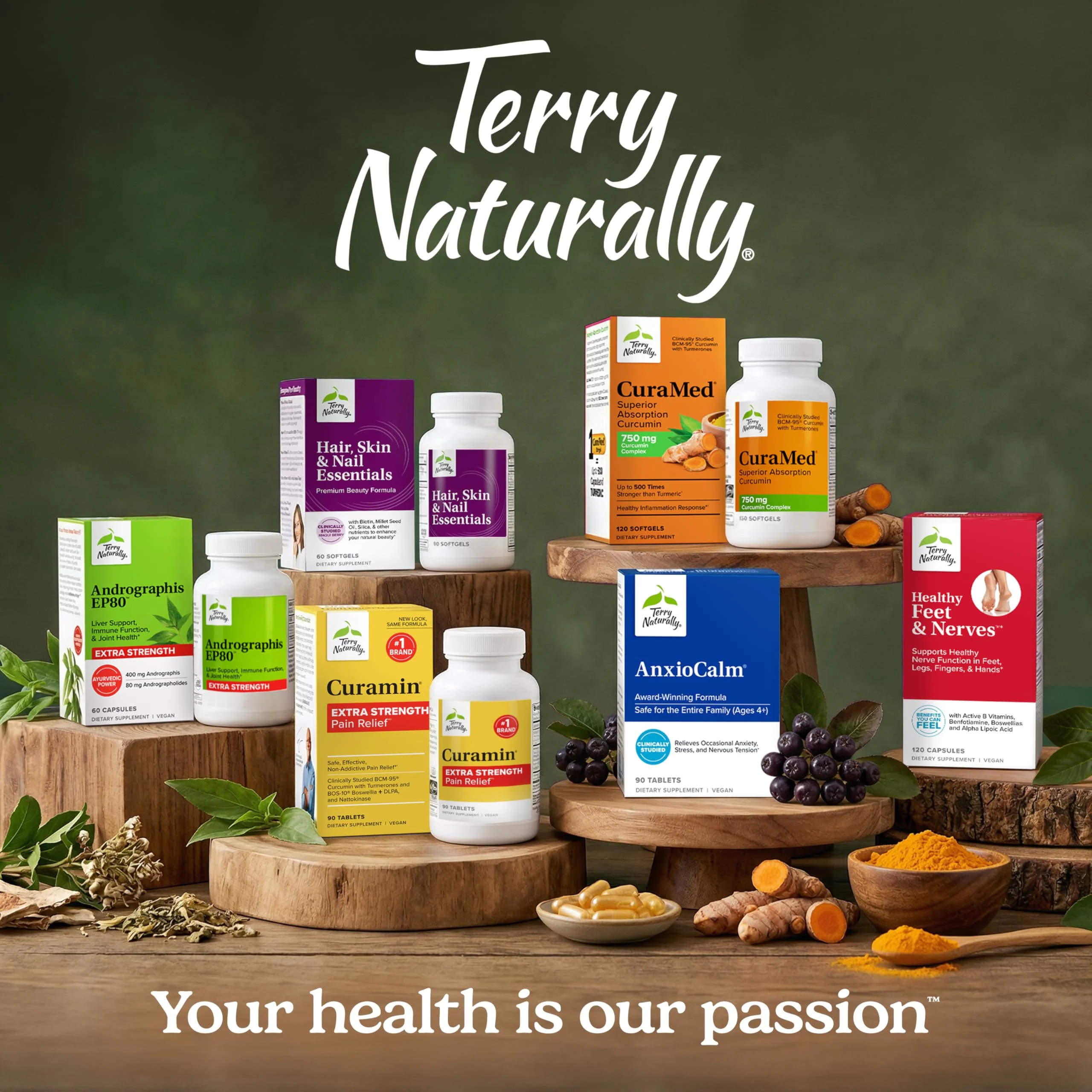 Terry Naturally CuraMed 750mg-Antioxidant Supplement for Brain & Heart Health Support-Dietary Supplement with High-Potency Curcumin Complex-Kidney,Liver&Immune Health Support -30 Softgels(Pack of 1) - Image 7