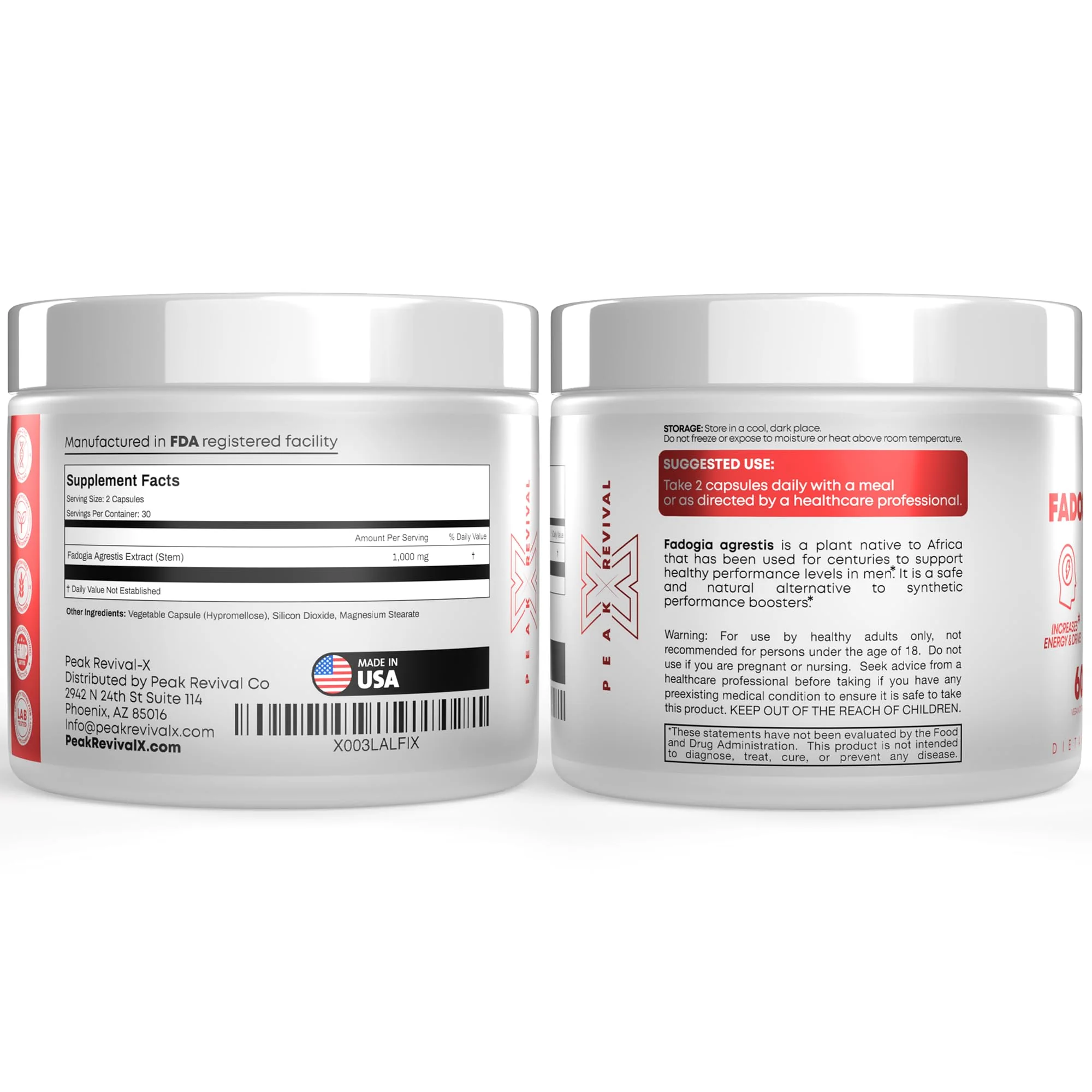 Testosterone Booster for Men with Fadogia Agrestis 1000mg Per Serving - Improve Natural Testosterone production, Increase Energy and Muscle Growth - Workout Supplement USA Made (60 Capsules) - Image 6