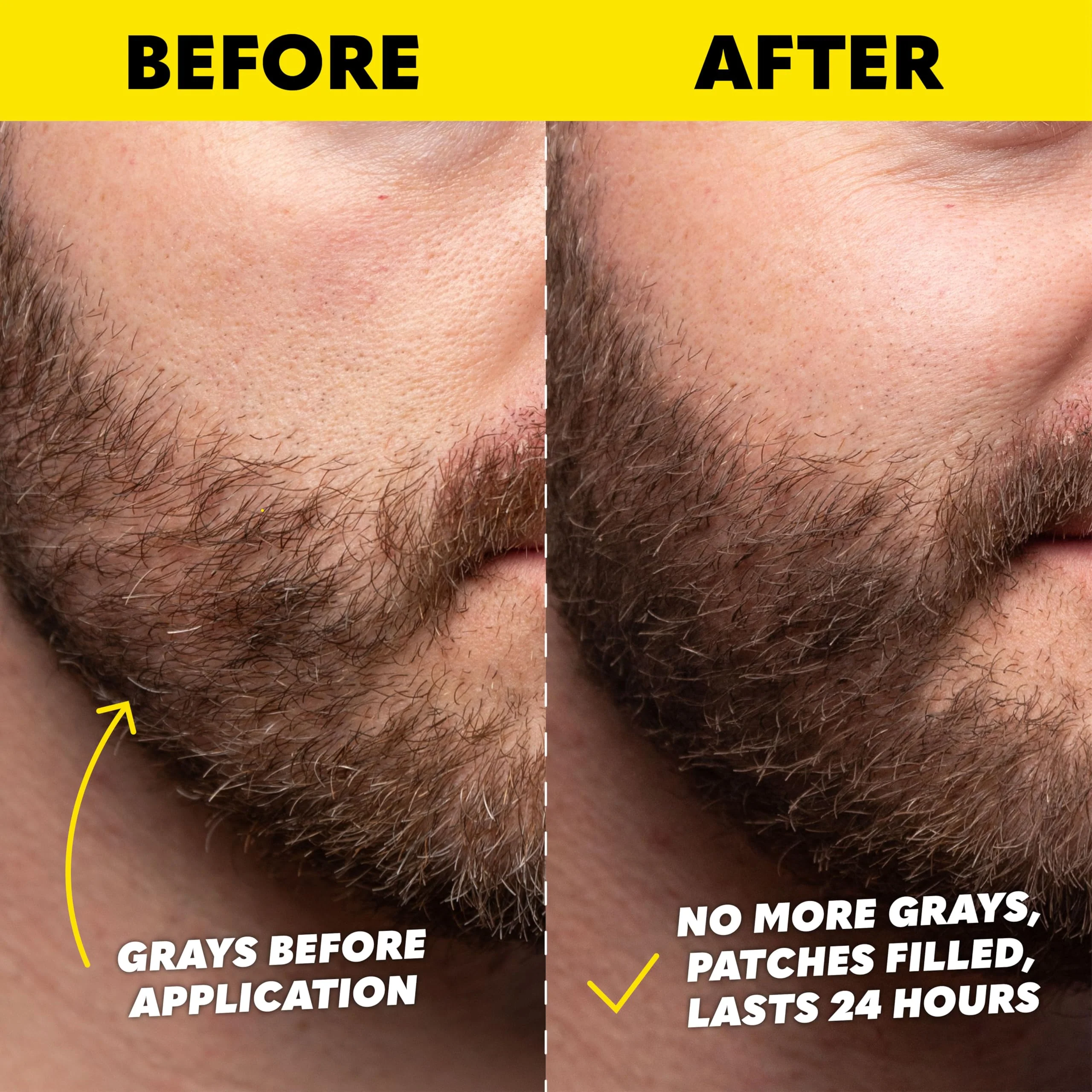 The Beard Club 1 Day Temporary Beard Dye for Men - Black Beard, Mustache & Eyebrow Color for a Fuller, Well-Defined Look, Water & Sweat Resistant, Up to 30 Applications, 0.3 fl oz - Image 7