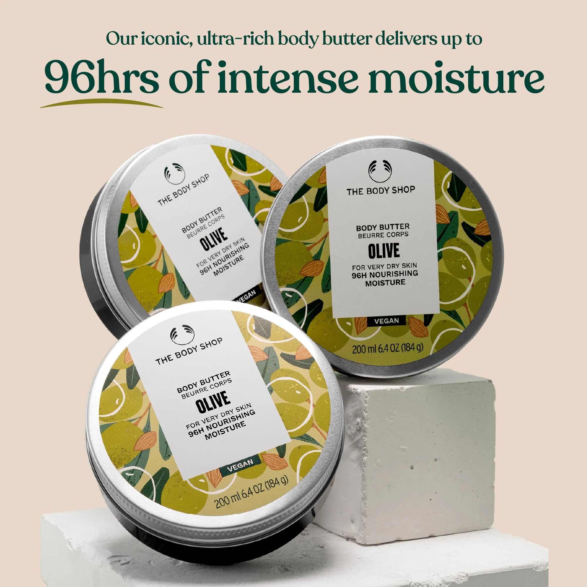 The Body Shop Olive Body Butter – Nourishing & Moisturizing Skincare for Very Dry Skin – Vegan – 6.75 oz - Image 7