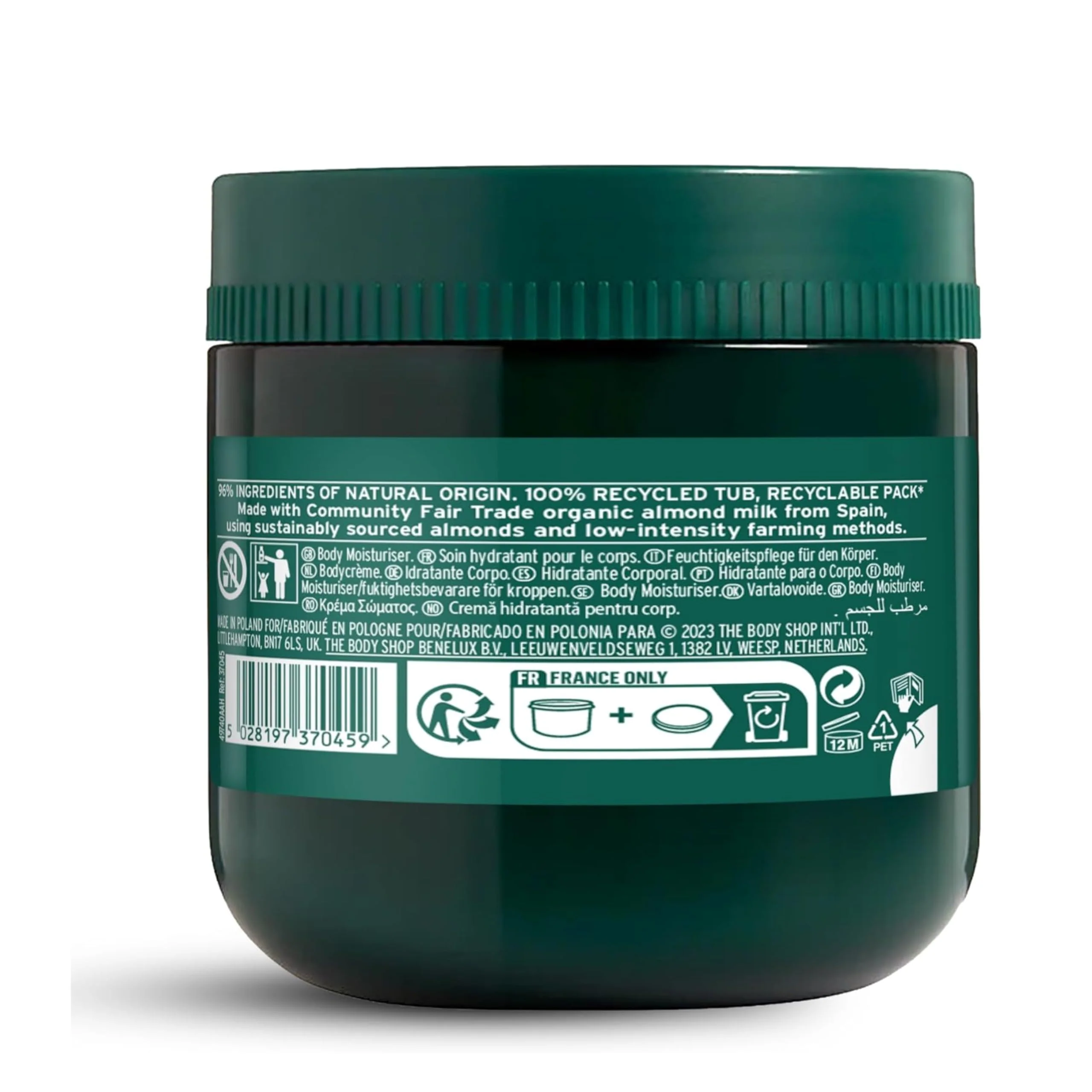 The Body Shop Strawberry Body Yogurt, 48hr Moisturizer, 100% Vegan, 6.91 Fl.Oz - Image 5