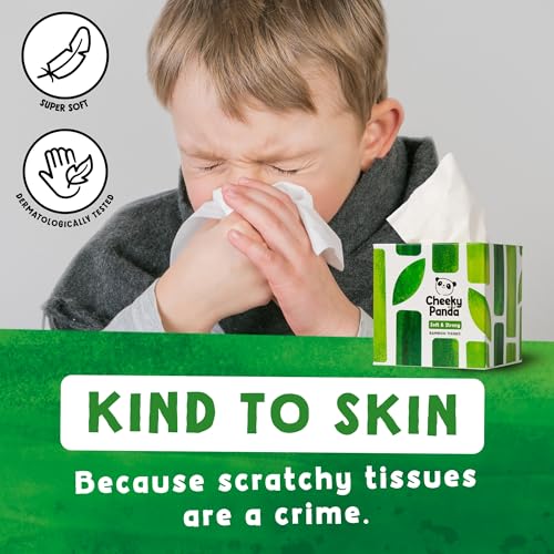The Cheeky Panda Bamboo Facial Tissues Boxes | 12 x Tissue Boxes | Soft 3 Ply Bamboo Tissue Paper Bulk | Sustainable Tissues Cube Box - Image 6