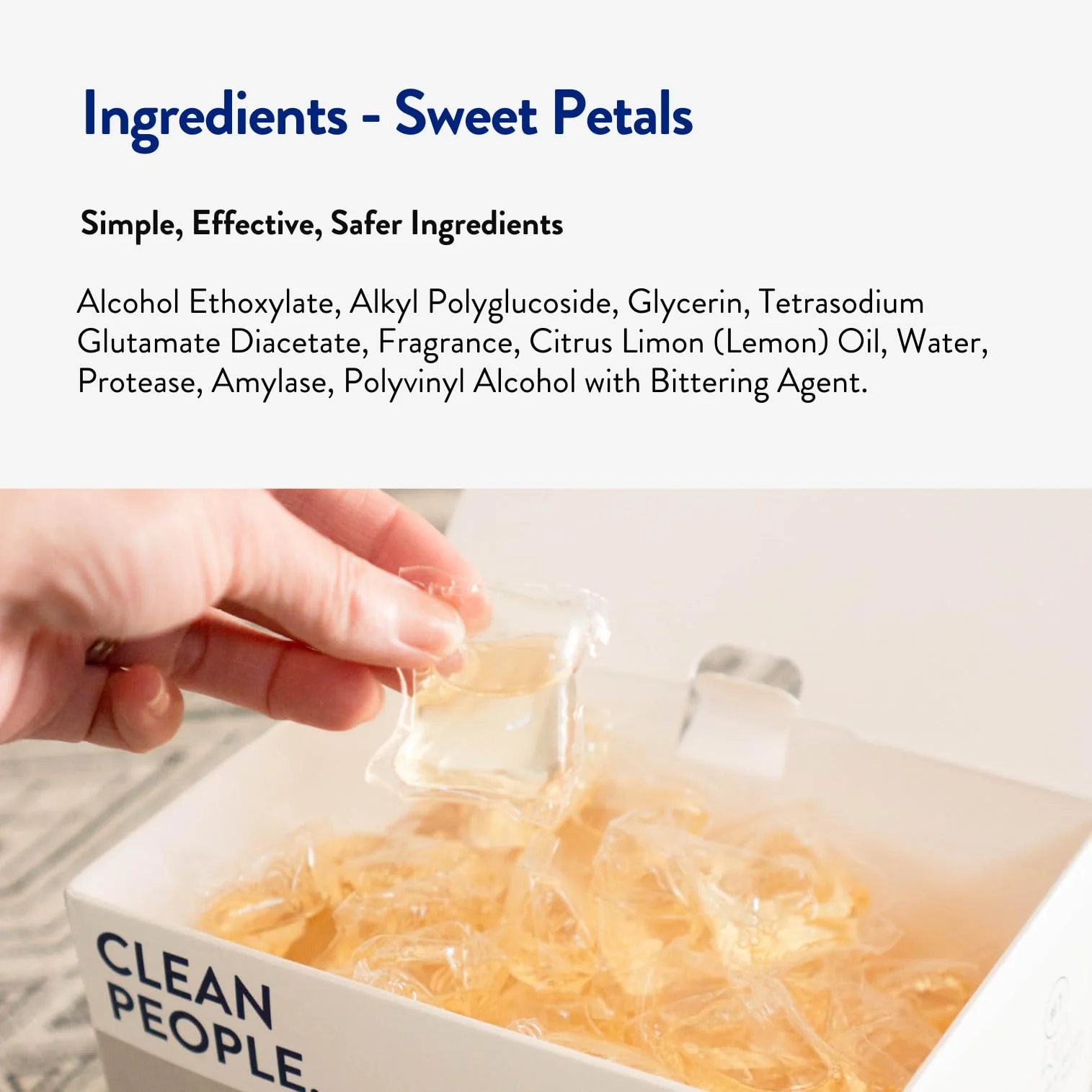The Clean People Laundry Detergent Pods - Hypoallergenic Laundry Pods - Ultra Concentrated, Recyclable Packaging, Stain Fighting - Sweet Petals, 32 Pack - Image 7