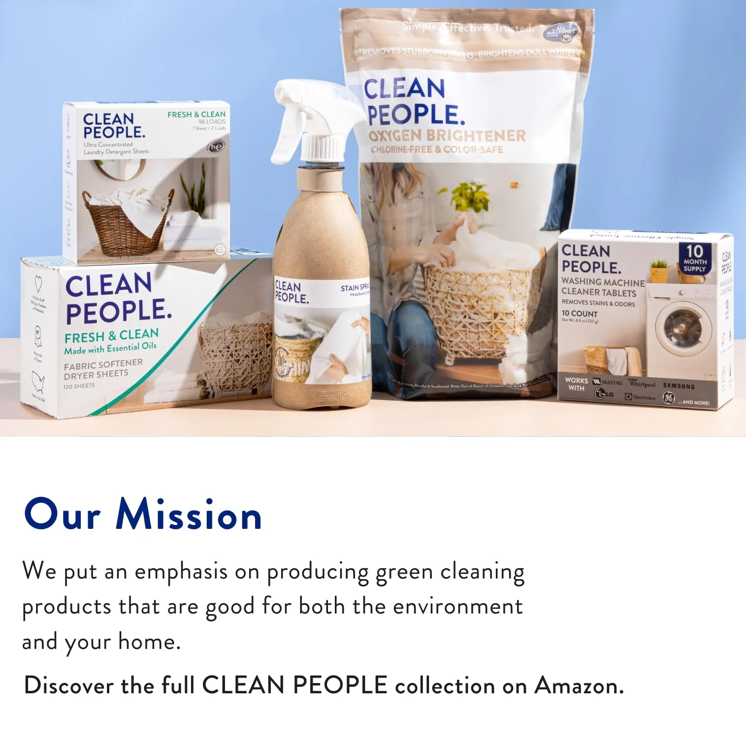 The Clean People Liquid Laundry Detergent - Recyclable Packaging, Stain Fighting - Ultra Concentrated, Laundry Soap - Fresh Scent, 50 fl oz - Image 7