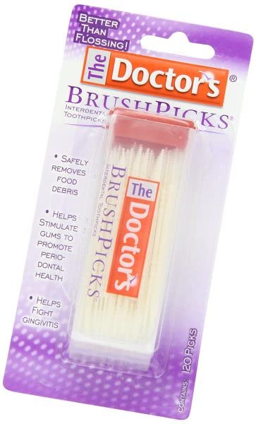 The Doctor's BrushPicks Interdental Toothpicks | 120-Picks per pack | (6-Pack) - Image 6