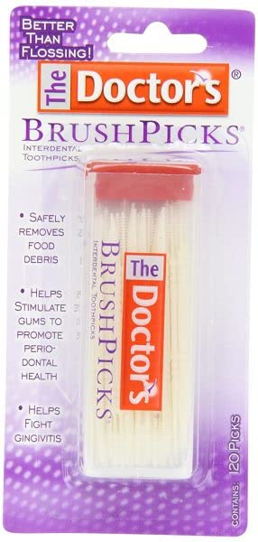 The Doctor's BrushPicks Interdental Toothpicks | 120-Picks per pack | (6-Pack) - Image 8
