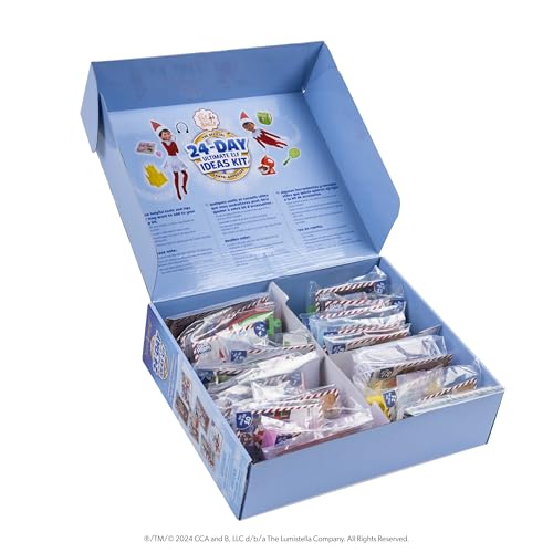 The Elf on the Shelf 24-Day Ultimate Kit – Official Elf Accessories with 70+ Props, Idea Cards, and Backdrops – Easy Elf on The Shelf Ideas for Kids – Christmas Decorations – Scout Elf Not Included. - Image 7