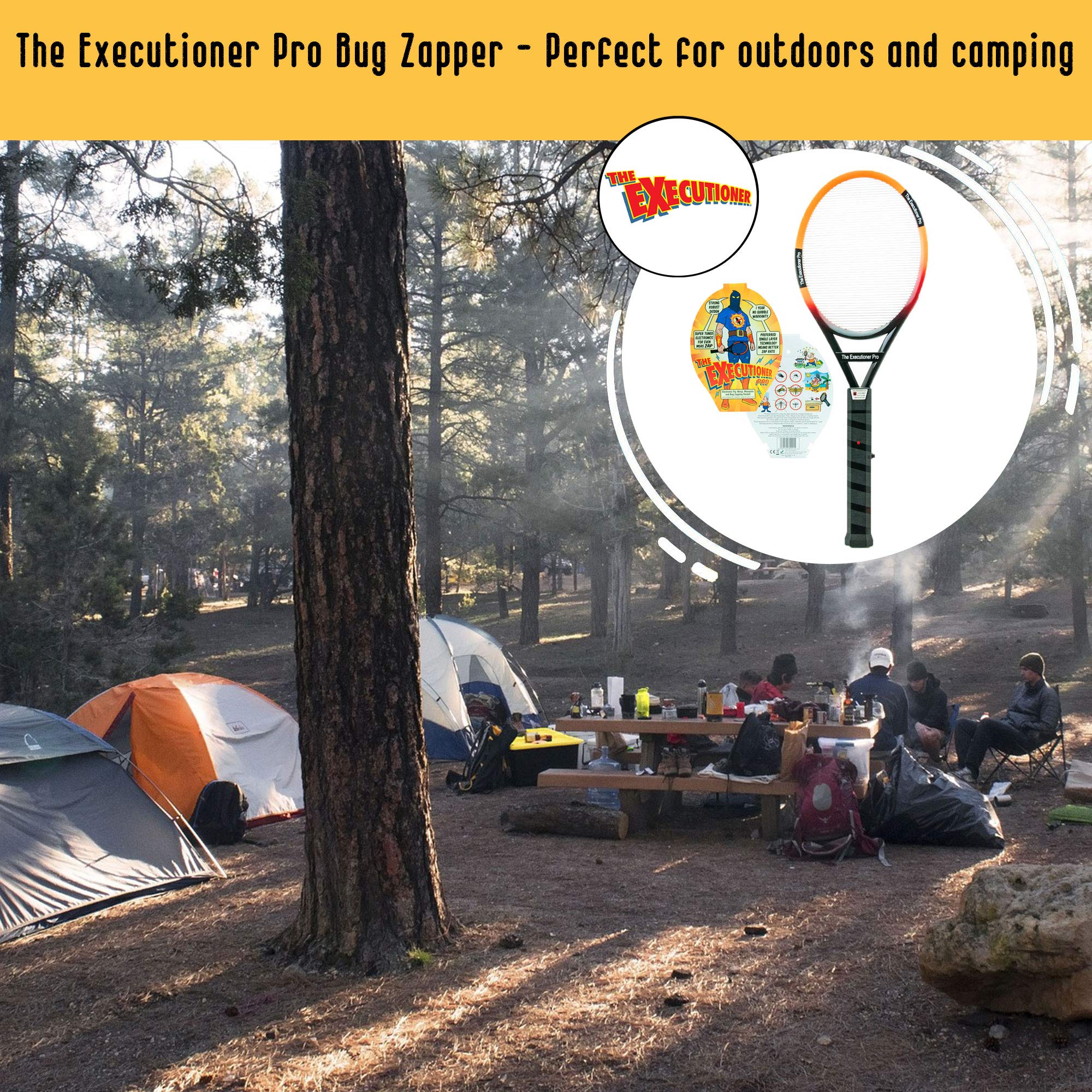The Executioner Pro Fly Killer Mosquito Swatter Racket Wasp Bug Zapper Indoor Outdoor Over 55cm Long - Image 7