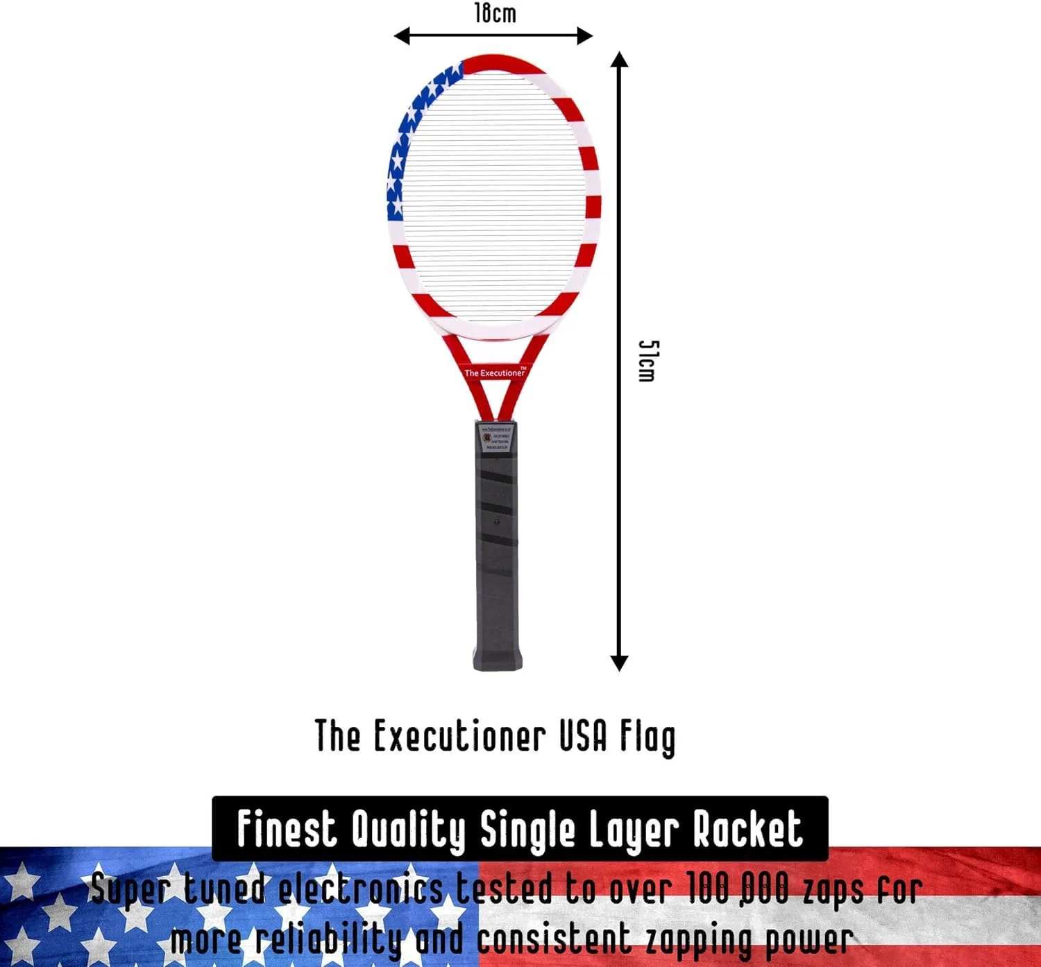 The Executioner USA Patriot Limited Edition Fly Swat Wasp Bug Mosquito Swatter Zapper - Image 3