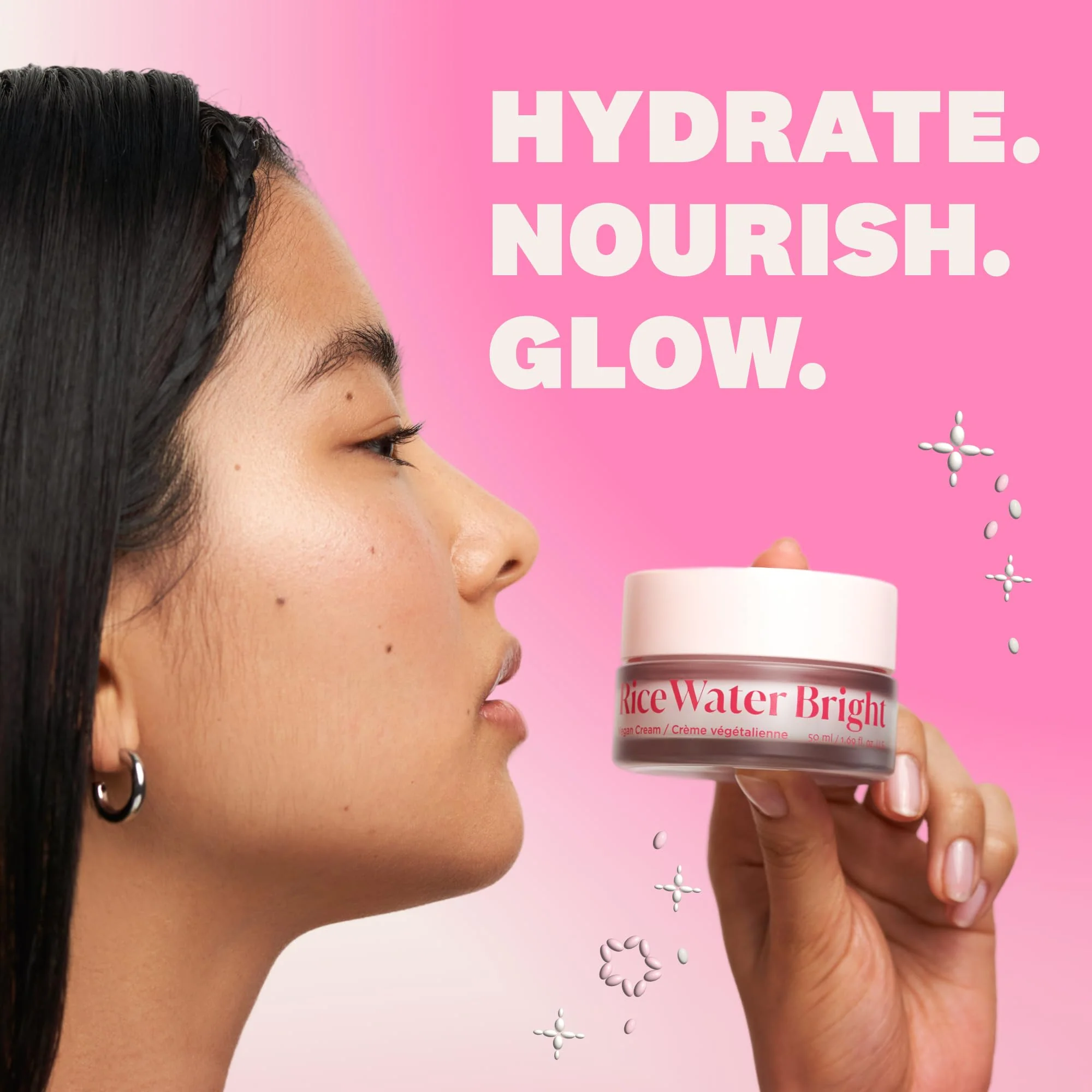 The Face Shop Rice Water Bright Vegan Cream - Instant Moisturization Quick-Absorbing Formula - Vegan, Brightening - Rice Water, Niacinamide, Hyaluronic Acid - Moisturizer Face Cream - Korean Skin Care - Image 9