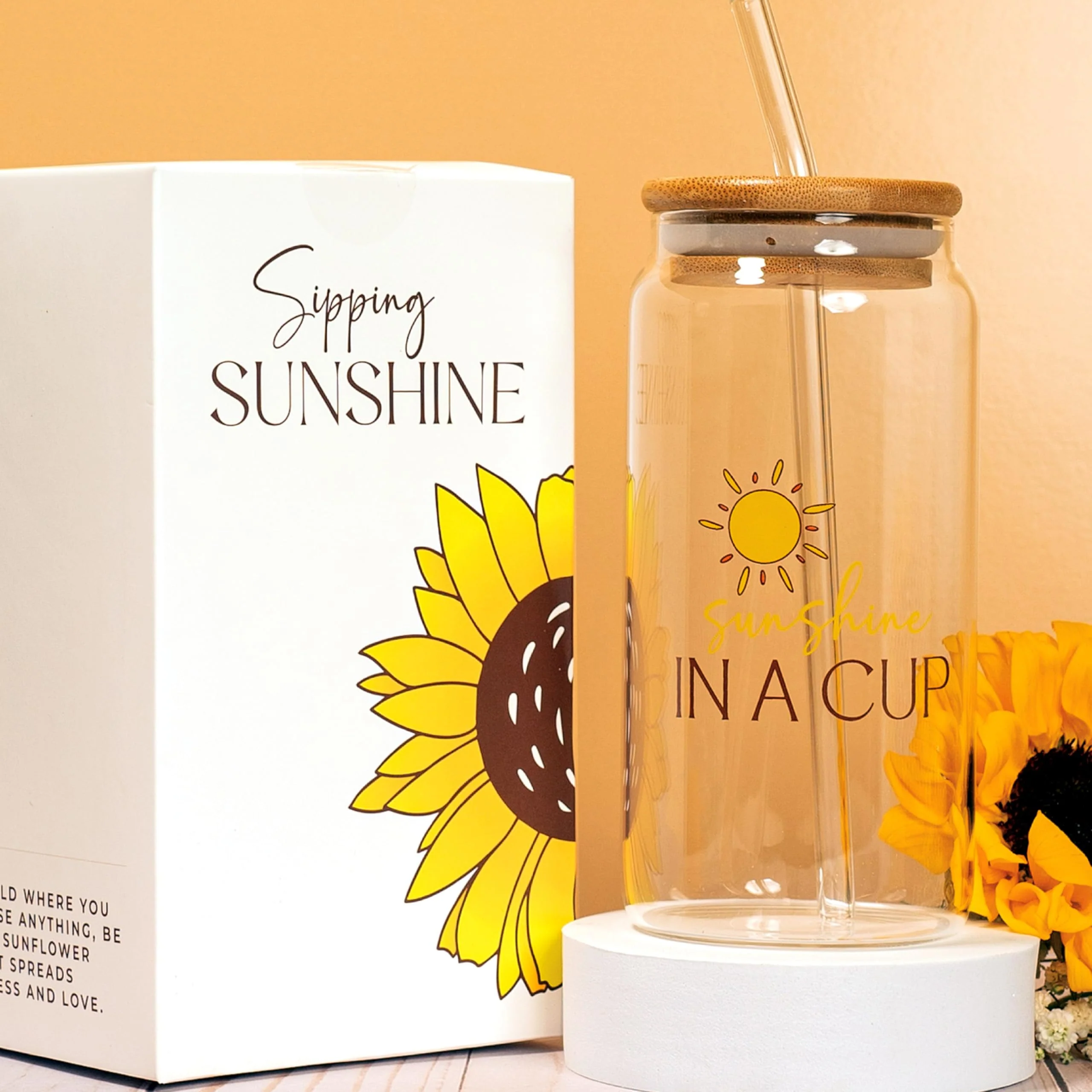 The Love Crate Co Gift Baskets for Women, Unique Birthday Gifts, Best Friend Birthday Gift, Get Well Soon, Sending Sunshine Sunflower Gifts for Women, Thinking of You Care Package - Image 3