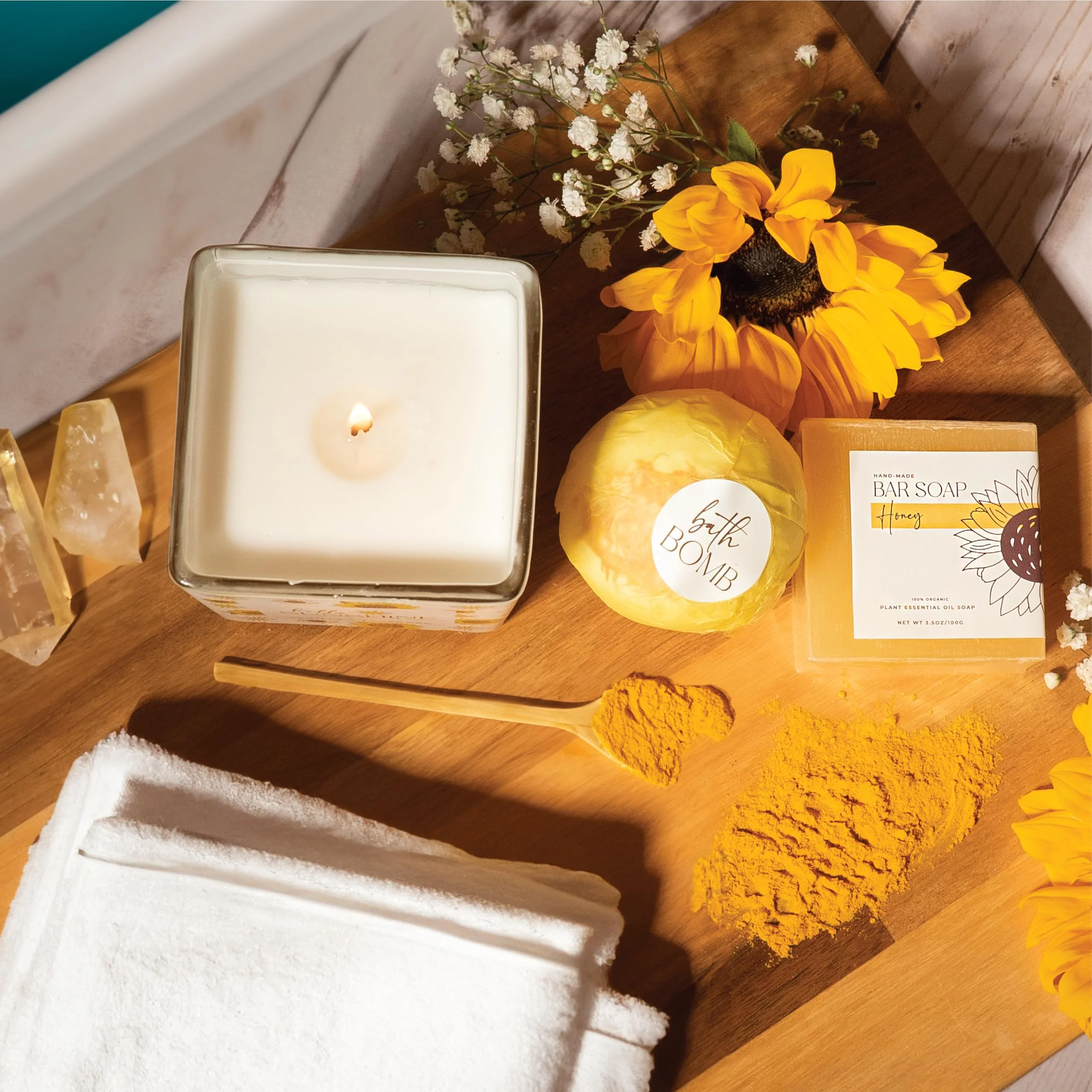 The Love Crate Co Gift Baskets for Women, Unique Birthday Gifts, Best Friend Birthday Gift, Get Well Soon, Sending Sunshine Sunflower Gifts for Women, Thinking of You Care Package - Image 4