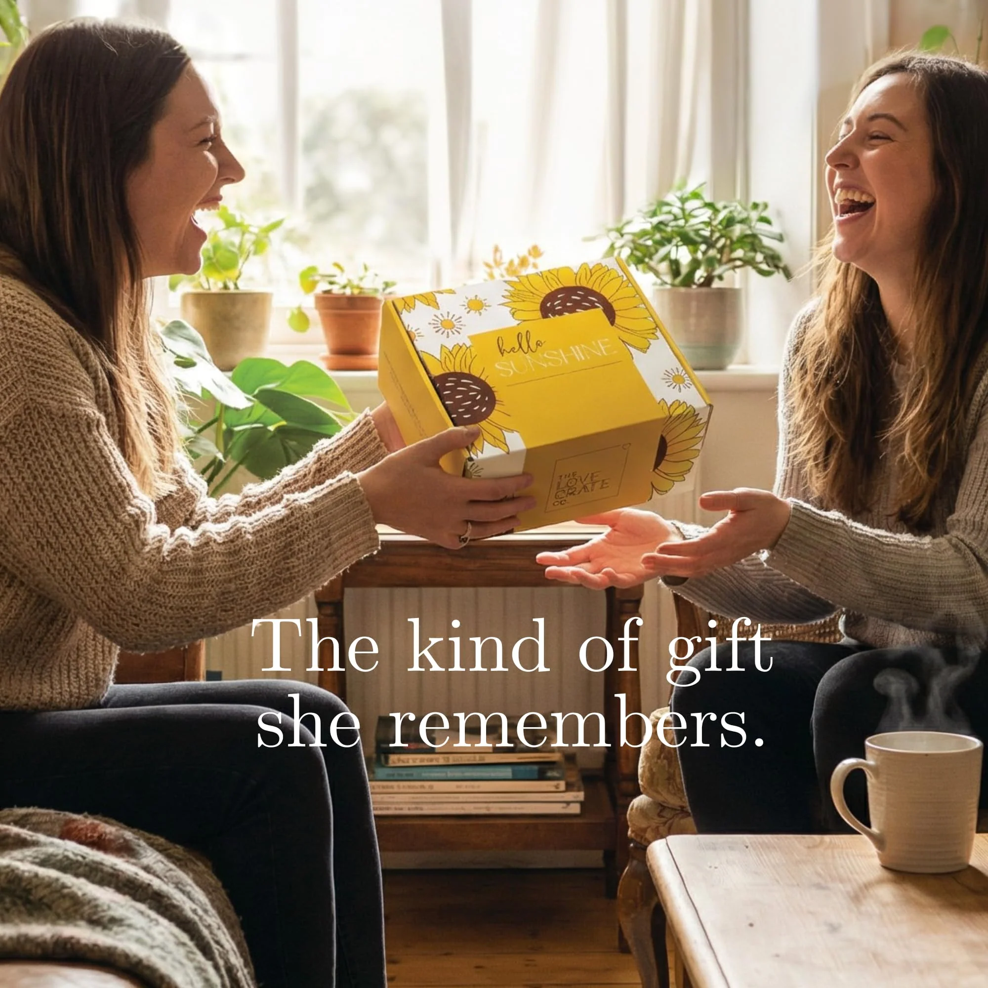 The Love Crate Co Gift Baskets for Women, Unique Birthday Gifts, Best Friend Birthday Gift, Get Well Soon, Sending Sunshine Sunflower Gifts for Women, Thinking of You Care Package - Image 5