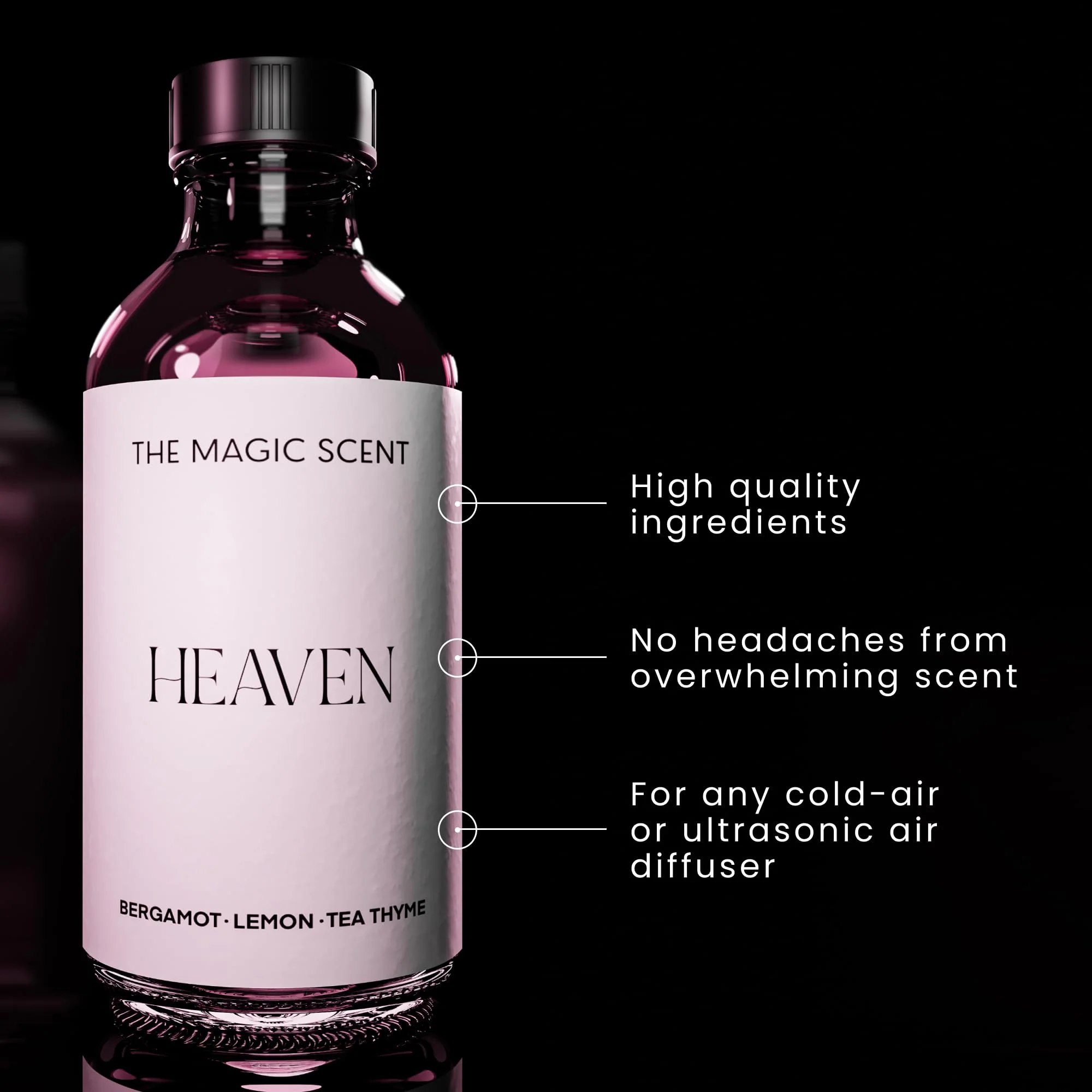 The Magic Scent Heaven Hotel Scent Diffuser Oil - Cold-Air & Ultrasonic Fragrance Oil for Diffuser Inspired by The Aria Hotel, Las Vegas - Essential Oils for Diffusers Aromatherapy - 4 fl oz, 120 mL - Image 4