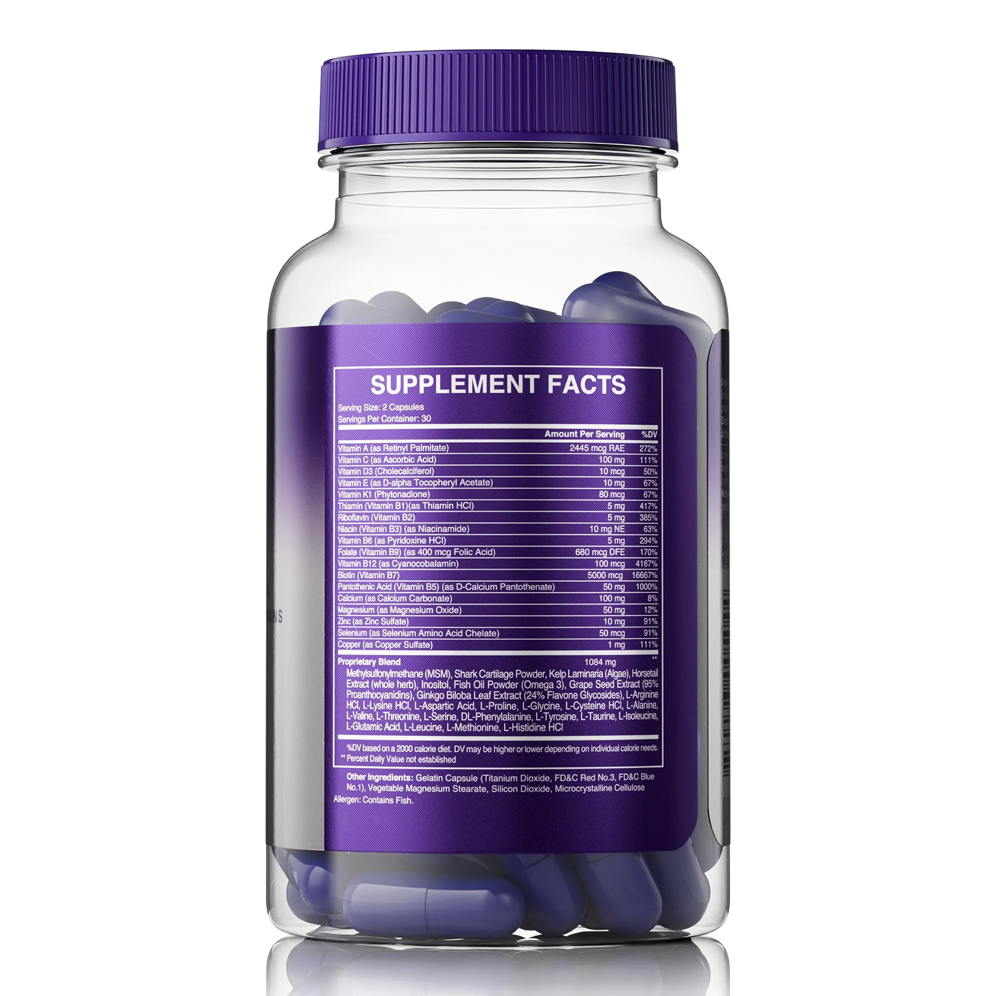 The Mane Choice MANETABOLISM Plus Healthy Hair Growth Vitamins - Supplements for Longer, Thicker, Healthier Hair - Hair Skin & Nails Vitamins for Women & Men (60 Capsules) Packaging May Vary - Image 5