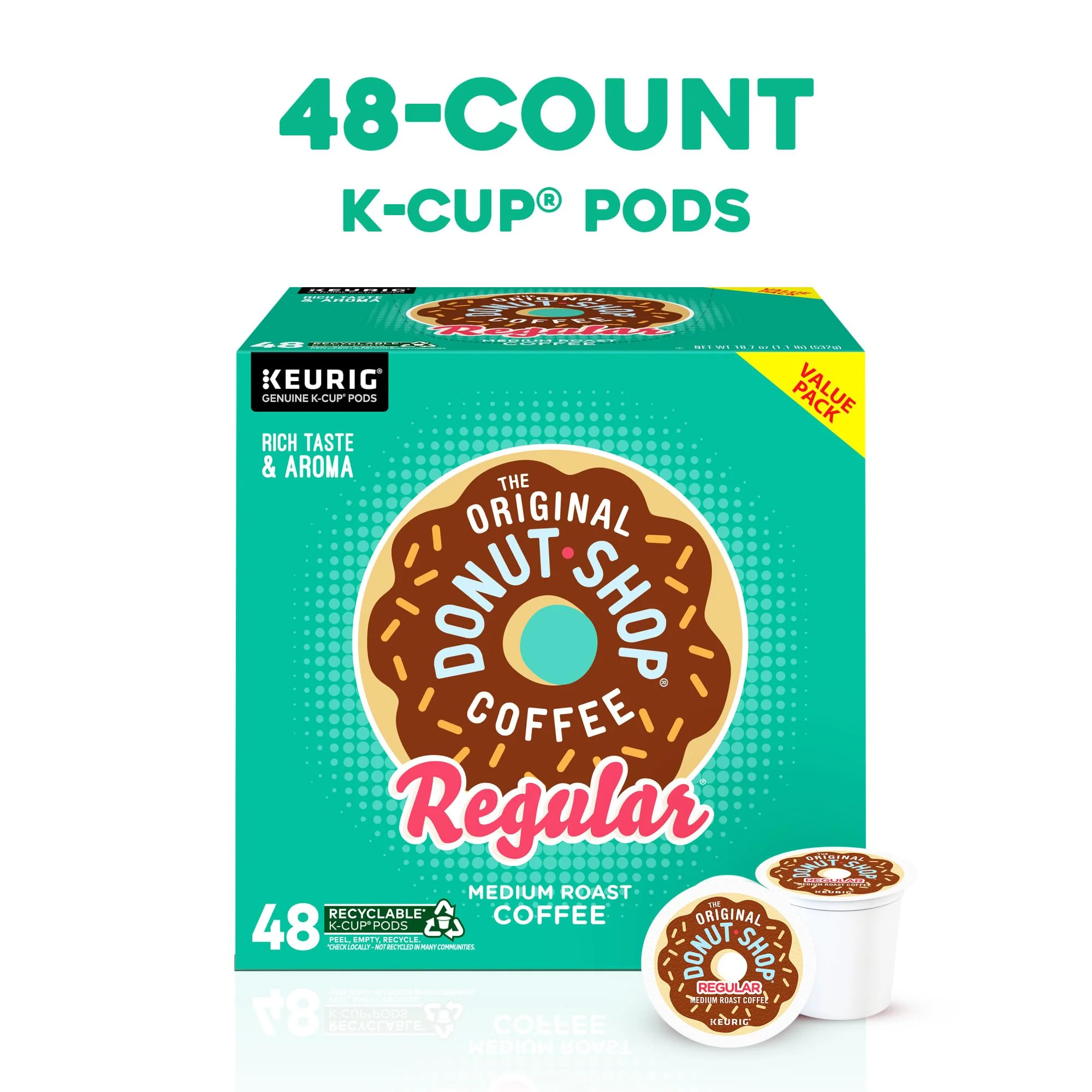 The Original Donut Shop Regular, Single-Serve Keurig K-Cup Pods, Medium Roast Coffee Pods, 48 Count - Image 17
