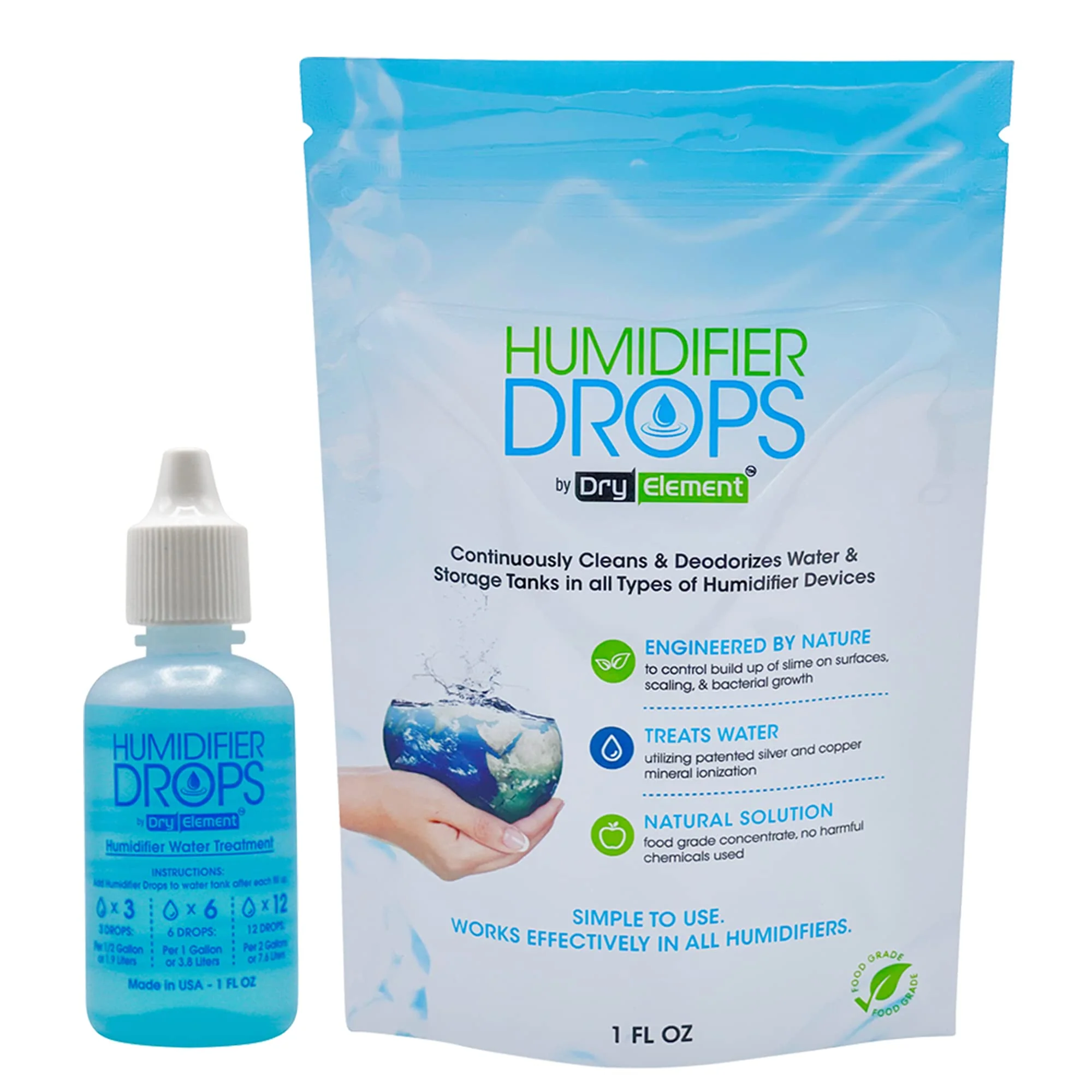 The Original Humidifier Drops - Premium Food Grade Concentrate, Slows Down Residue Accumulation on Surfaces, Minimizes Scaling - Freshens Water in All Humidifier Models, 100+ Day Supply, Made in USA - Image 2