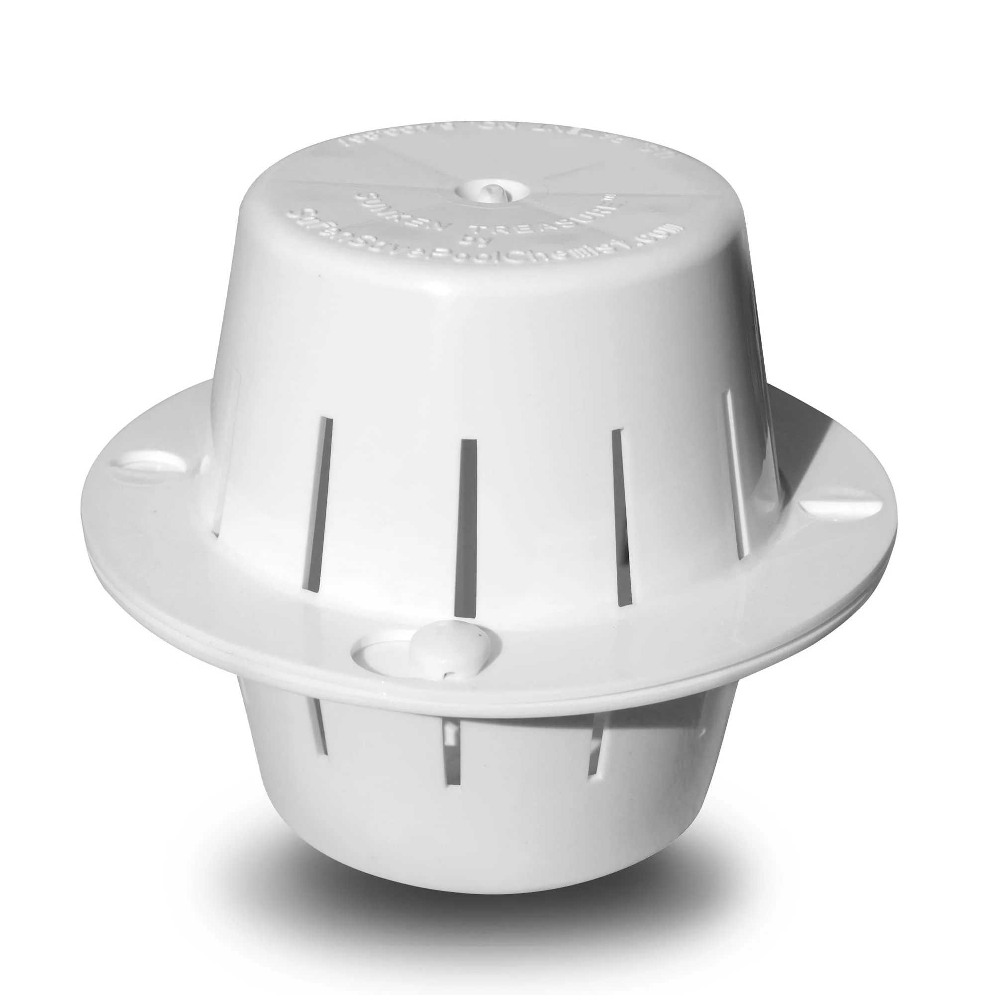 The Original Sinking & Floating Chlorine Dispenser for Pool, Uses Less Chlorine, Less Chlorine Odor, It Sinks & Cleans & Floats Back Up, Replaces Pool Chlorine Floater, The Sunken Treasure, White - Image 2