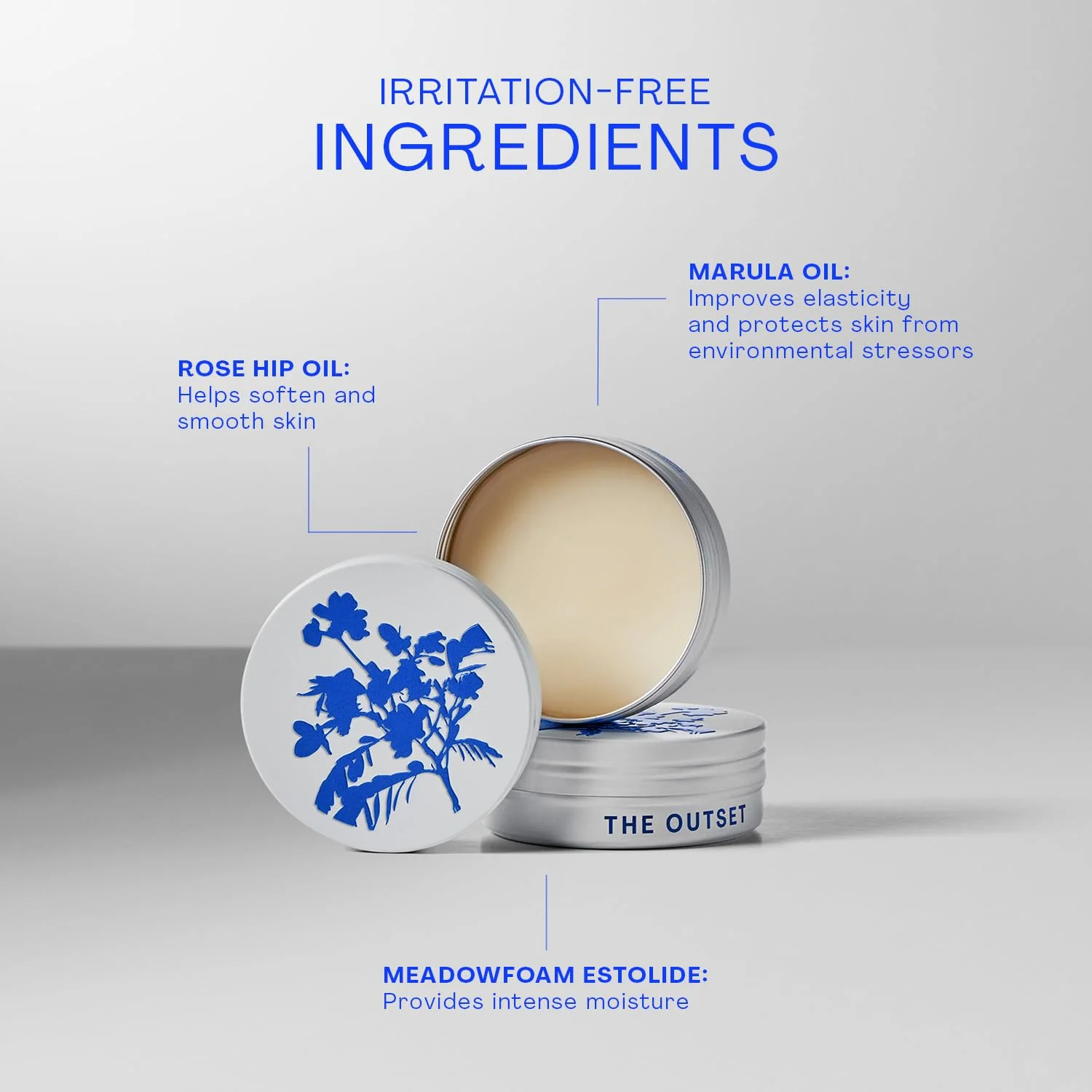 The Outset Botanical Barrier Rescue Balm, Ultra-Rich Multi-Use Hydrating Balm to Soothe Dry, Cracked & Irritated Skin, Hyaluroset Complex & Botanical Oils for Face, Lips, Hands & Body - 1.5 oz - Image 6