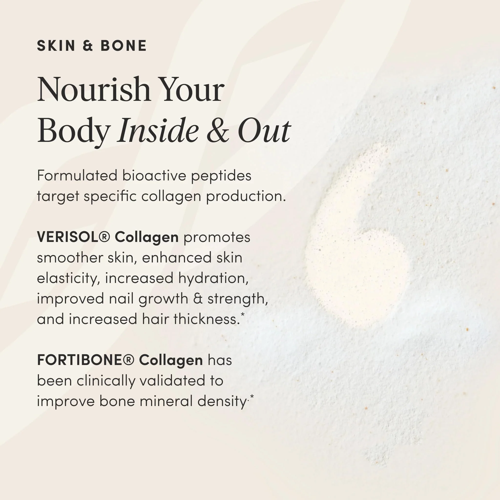 The 'Pause Life Skin & Bone, Verisol & Fortibone Collagen Peptides, Powder Formula with Hyaluronic Acid and Vitamin C, Gluten Free Supplement, Skin, Nails & Hair Support, Unflavored, Easy to Mix 12 OZ - Image 5