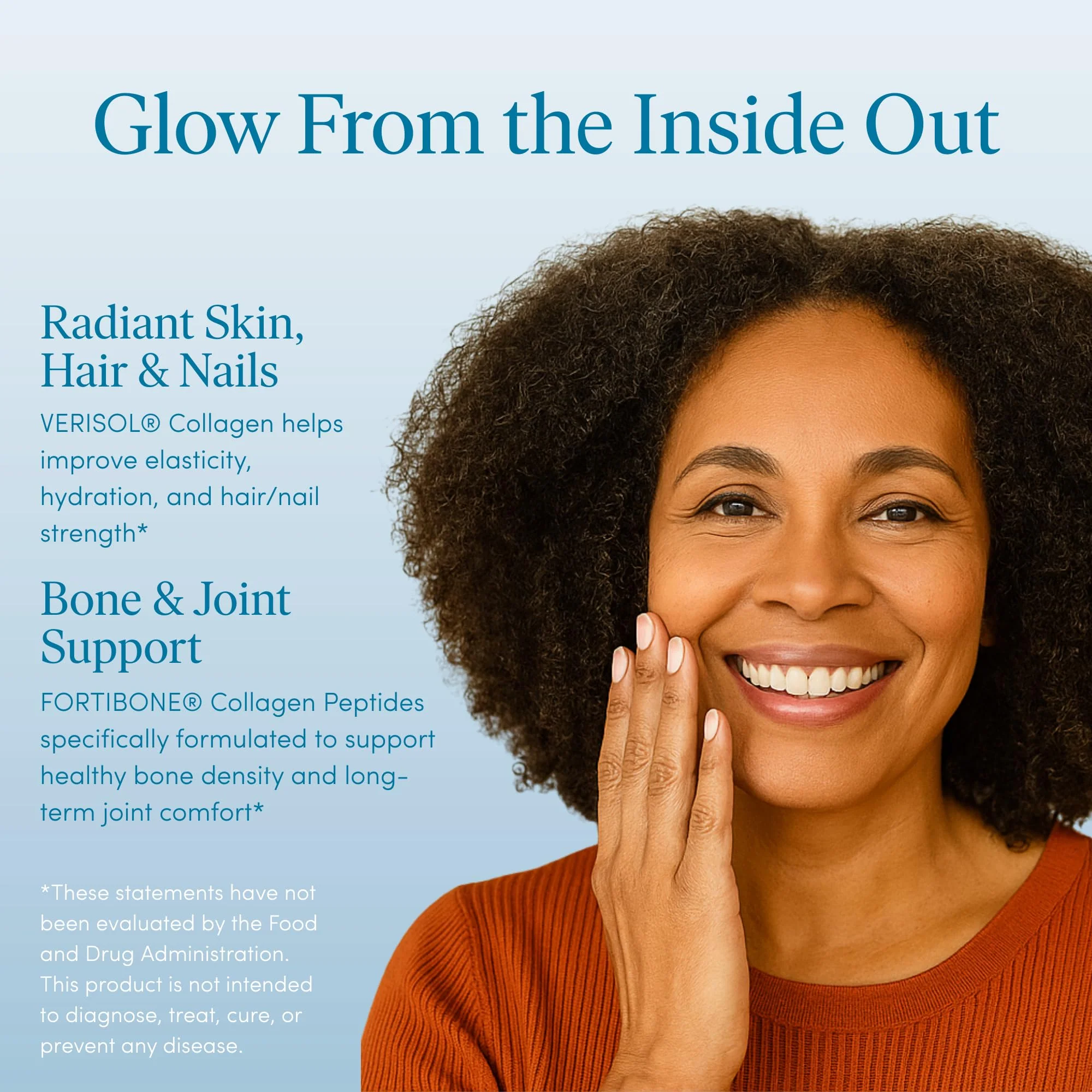 The 'Pause Life Skin & Bone, Verisol & Fortibone Collagen Peptides, Powder Formula with Hyaluronic Acid and Vitamin C, Gluten Free Supplement, Skin, Nails & Hair Support, Unflavored, Easy to Mix 12 OZ - Image 8