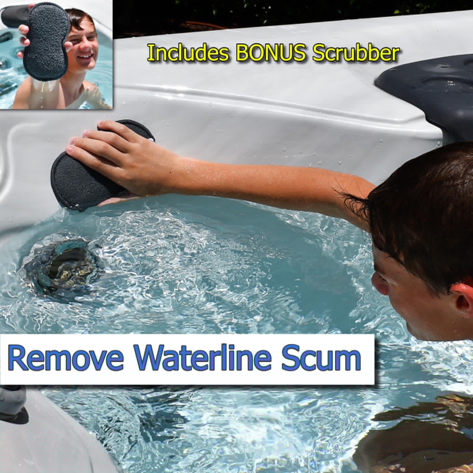 The Skimmie Scoop - Patented Handheld Skimmer with Fine Mesh Net for Spa, Hot Tub, Cold Plunge and Small Pool Cleaning - Lightweight and Durable with Powerful Suction Cup - Clean Out Filter (Yellow) - Image 4