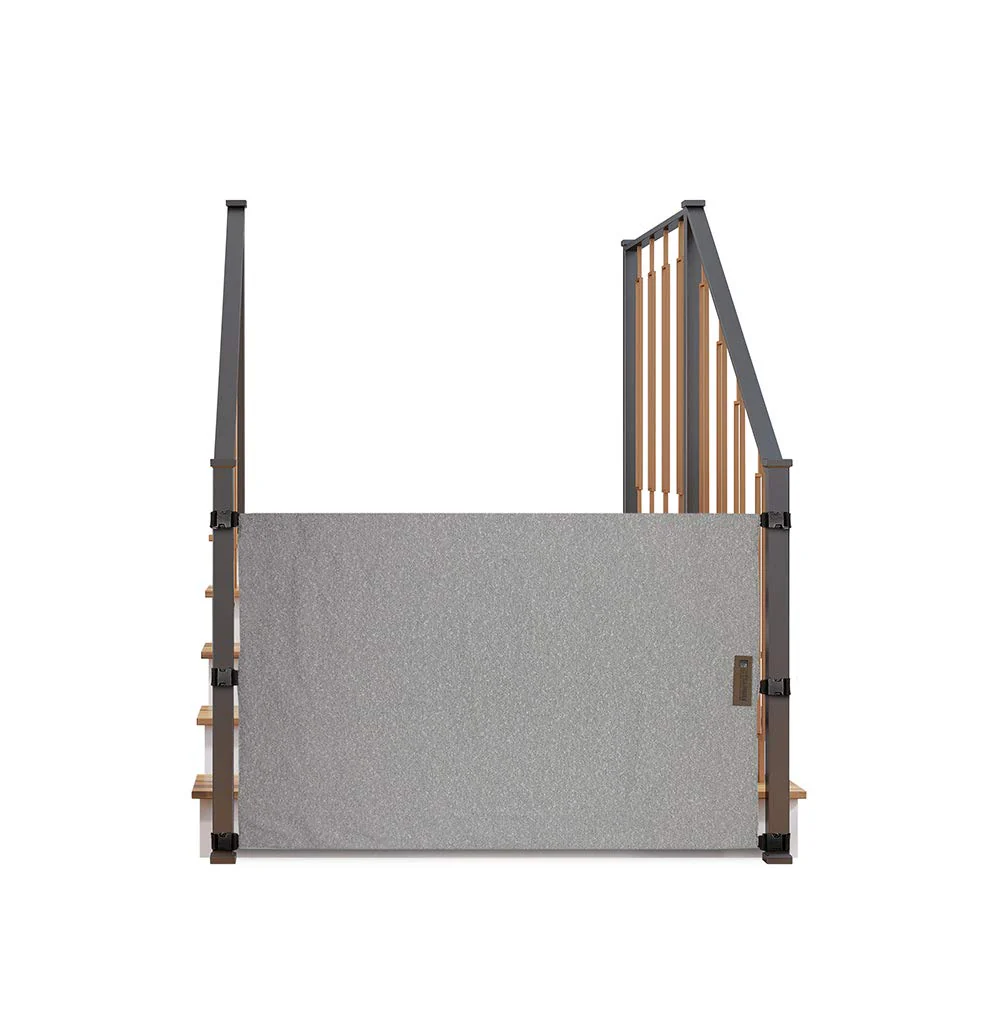 The Stair Barrier Banister to Banister No Drill Baby Gate for Stairs - Fabric Excellence Easy Setup Maximum Security with Portable Pet Gate for Stairs - Climb-Proof Neat and Tidy Fabric Baby Gate