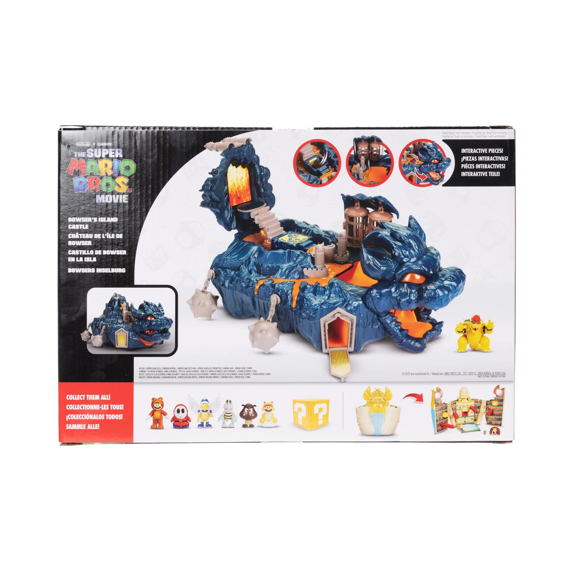 The Super Mario Bowser Island Castle Playset with 2.5” Bowser Action Figure & Interactive Pieces - Image 5