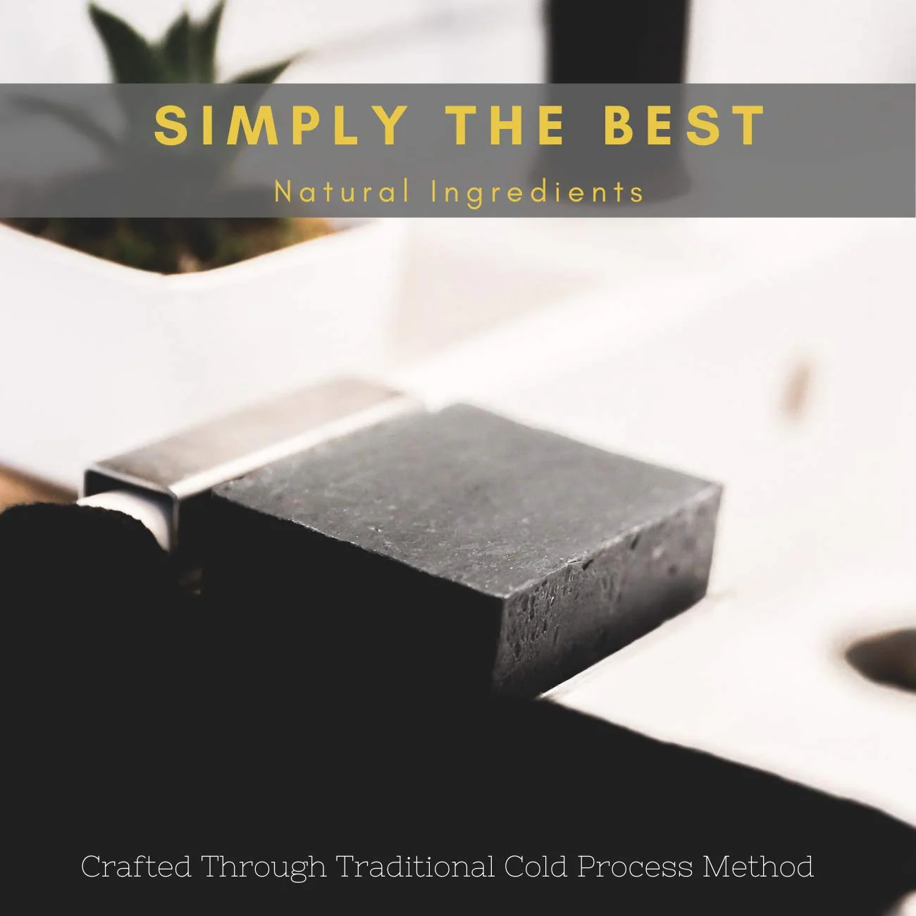 The Yellow Bird Natural Charcoal Soap Bar for Face, Body, Acne, Oily, and Sensitive Skin. (2 Bars) - Image 4