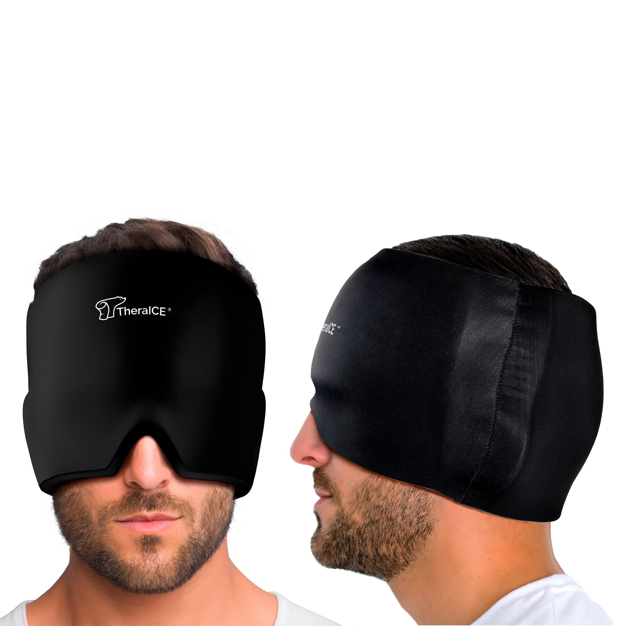 TheraICE Migraine Headache Relief Cap (Original (Black & Pink), 2.00, Count) - Image 5