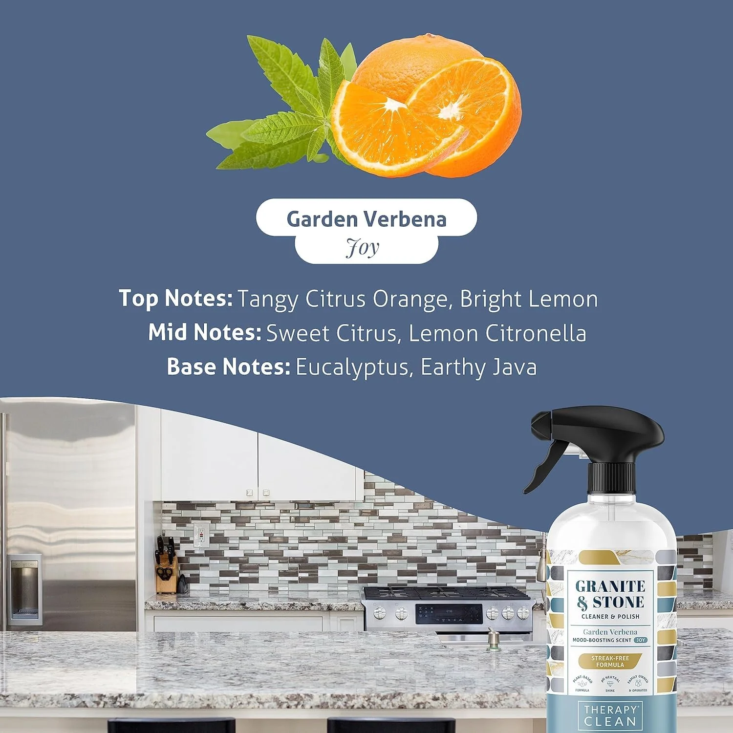 Therapy Granite Countertop Cleaner & Polish (2 Pack - With Microfiber) - pH Neutral, Marble Cleaner, Soapstone, Quartz, Stone, Quartzite, Slate, Limestone, Corian, Laminate - Image 4