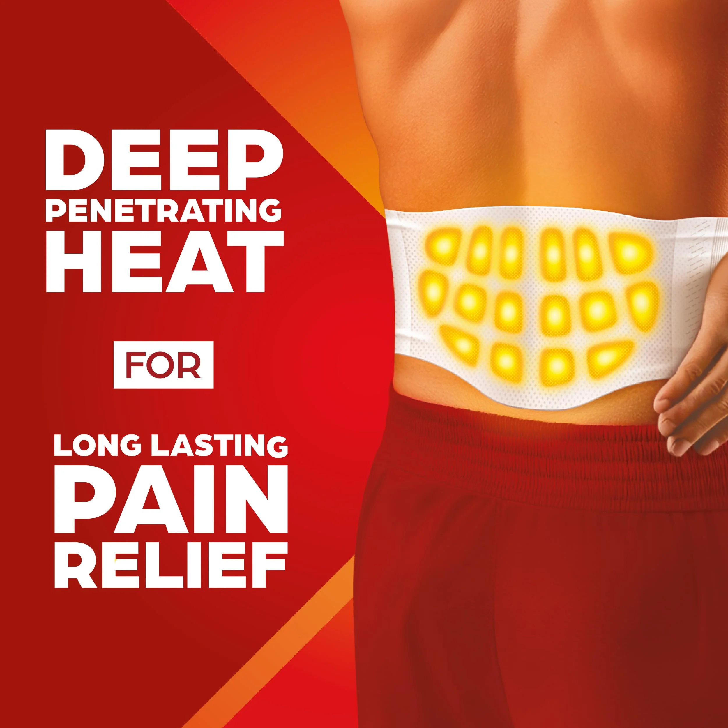 ThermaCare Advanced Back & Hip HeatWraps, Long-Lasting, Disposable Heat Therapy for Lower Back Pain, Muscle Soreness, & Herniated Discs, Drug-Free (L-XL, Pack of 10) - Image 2