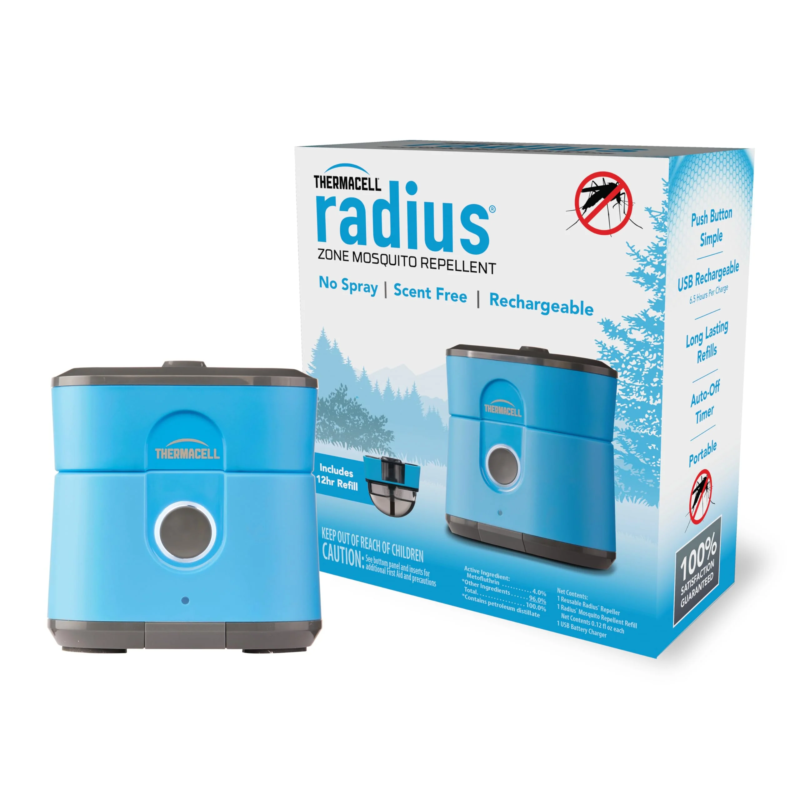 Thermacell Mosquito Repellent Radius Zone, Gen 2.0, Rechargeable; Includes 12-Hour Mosquito Repellent Refill; No Candle or Flame, Easy to Use & Long Lasting; Bug Spray Alternative - Image 2