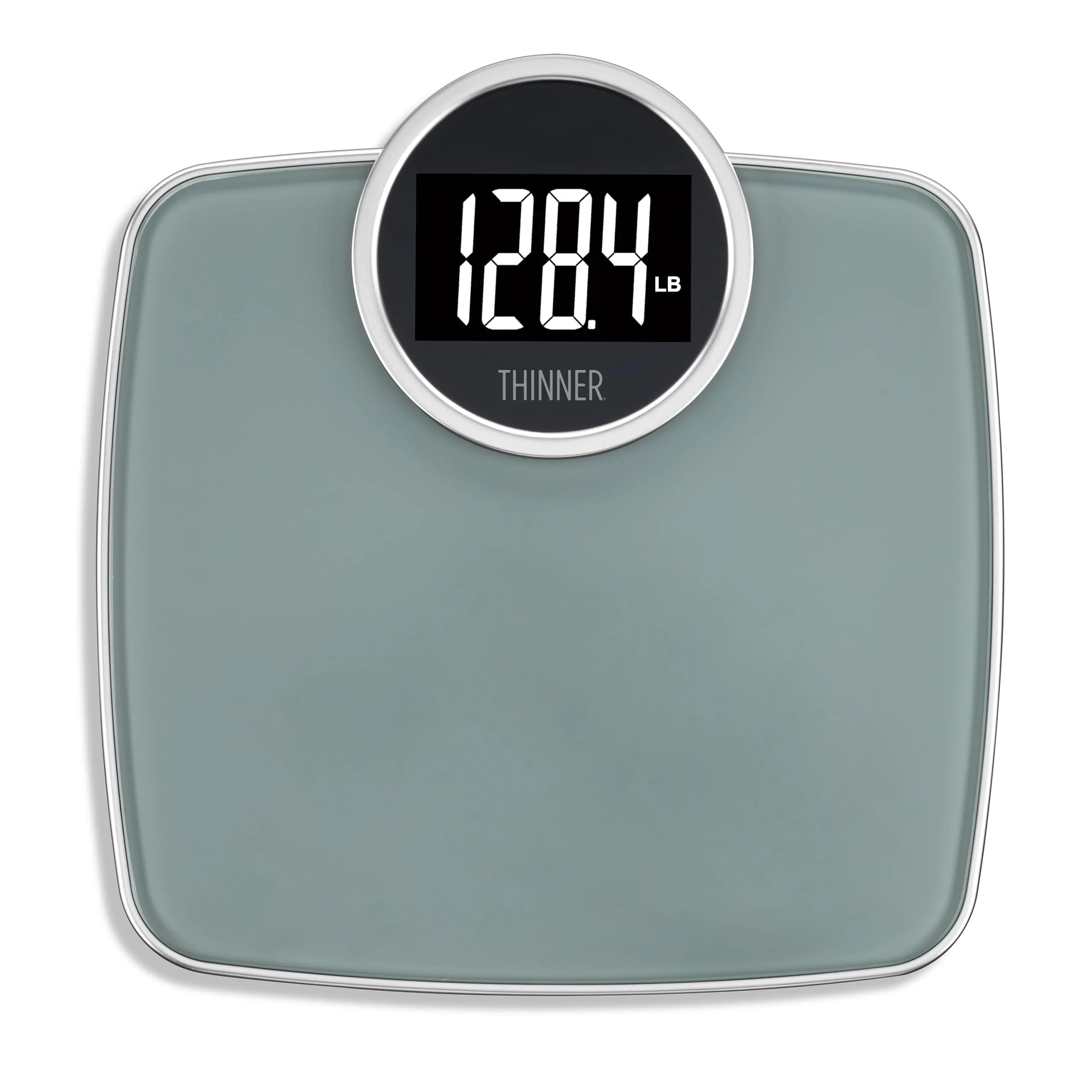 Thinner by Conair Scale for Body Weight, Digital Bathroom Scale in Silver - Image 2