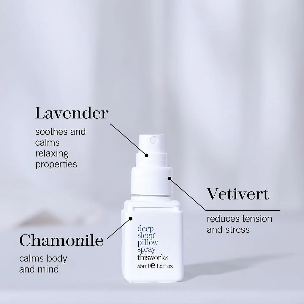 THISWORKS Deep Sleep Pillow Spray – Fast-Acting Natural Formula with Lavender for Relaxation and Restful Sleep – 35 ml (1.2 fl oz) Mini Travel Size - Image 4