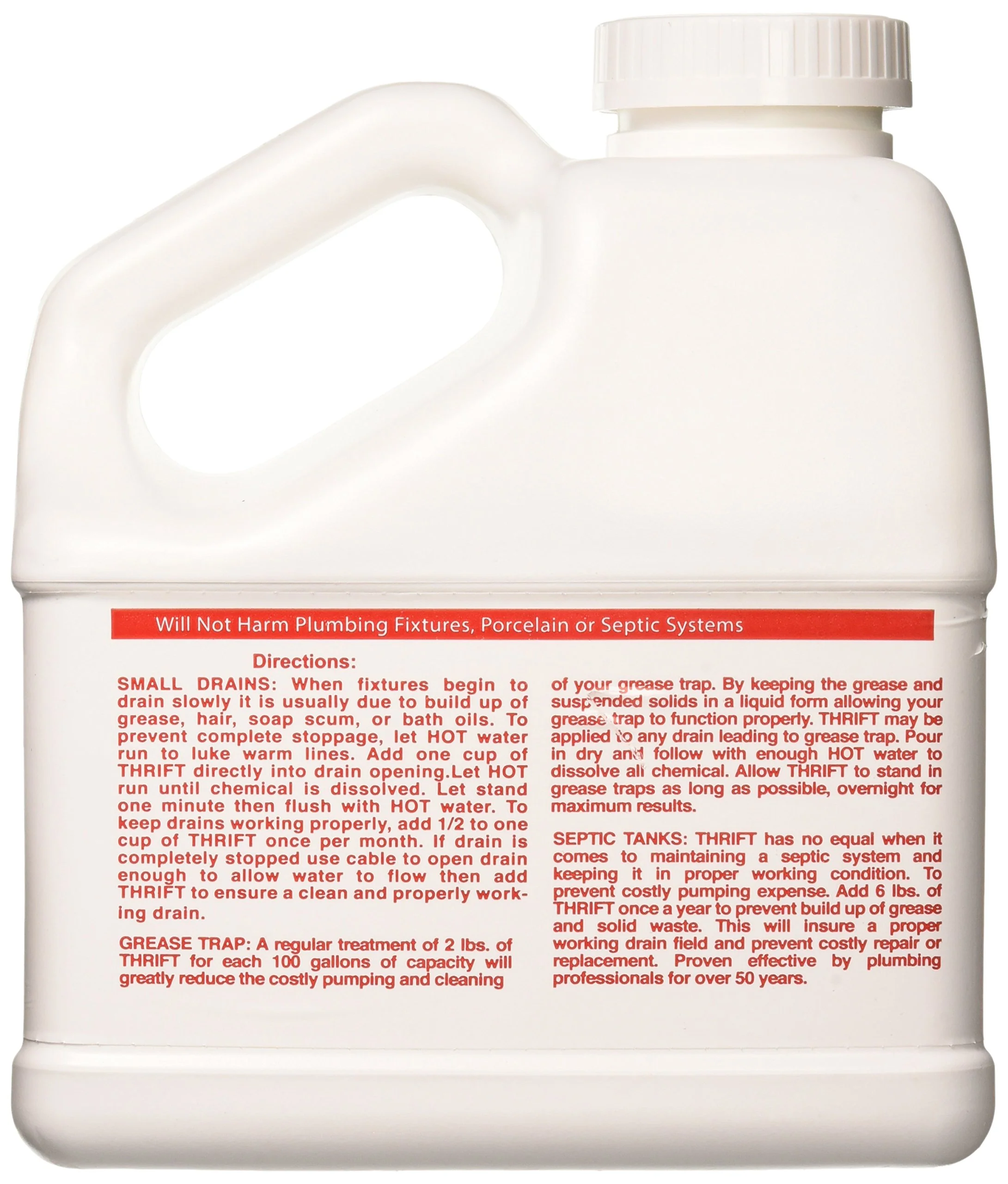 Thrift FBA_T-600 Alkaline Based 6 lb. Granular Drain Cleaner, White - Image 3