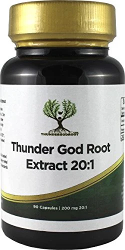 Thunder God Vine Root 20:1 Supplement – Tripterygium Wilfordii Herbal Supplement – 200mg Capsules with Lei Gong Teng Extract – Thunder God Vine Extract with Triptolide – 90 Capsules - Image 2