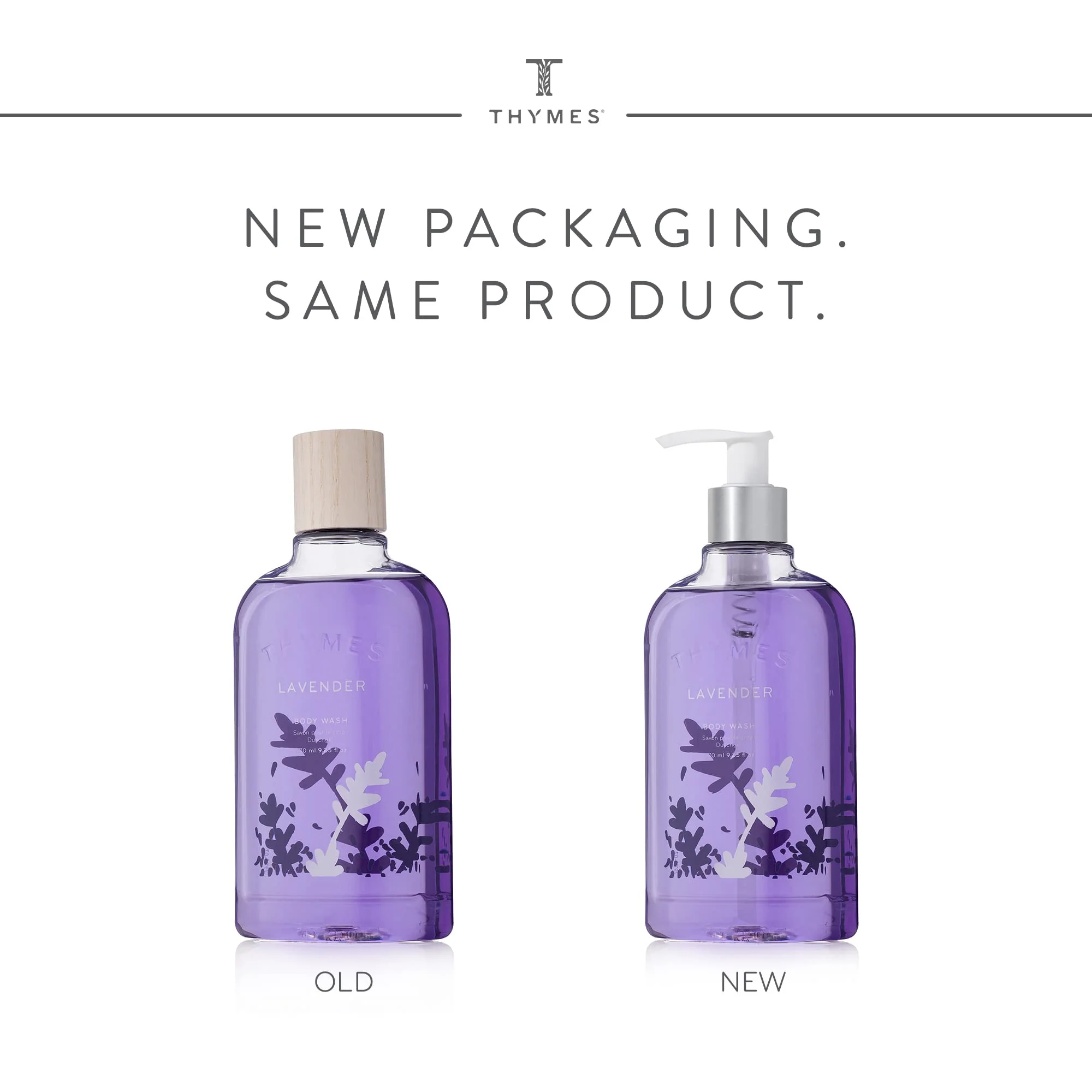 Thymes Body Wash with Pump - Liquid Soap for Bath and Shower - Body Soap - Skin Care - Scented Soap with Notes of Velvety Lavender, Warm Rosewood, Fresh Clary Sage, & Violet (Lavender, 9.25 fl oz) - Image 8