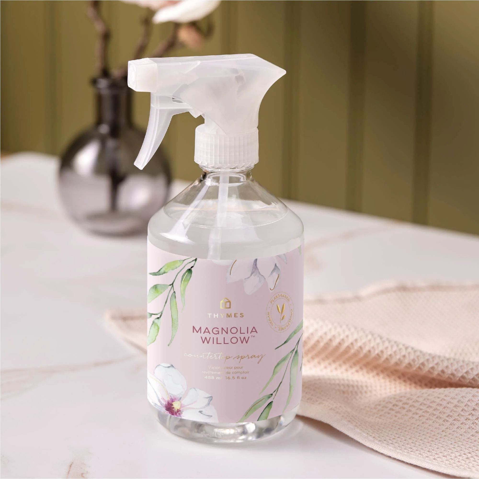 Thymes Countertop Spray - Magnolia Willow - 16.5 Fl Oz - Image 7