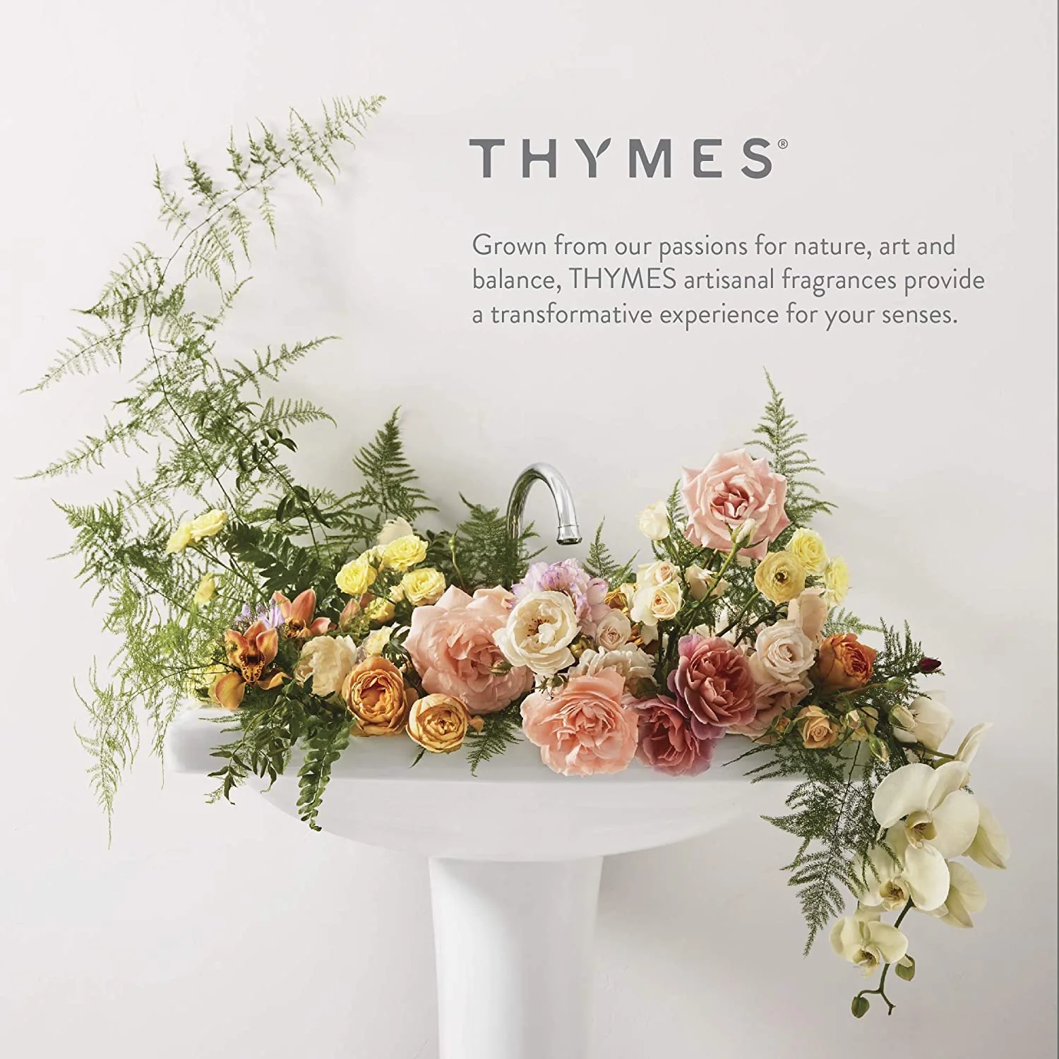 Thymes Hand Wash Refill - Scented Liquid Hand Soap Refill - Deeply Cleansing & Hydrating Formula - Plant-Based Skin Care - Clean & Invigorating Blend (Fresh-Cut Basil, 24.5 fl oz) - Image 2