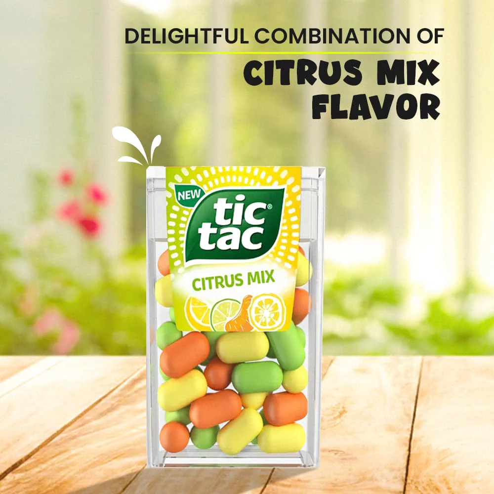 Tic Tac 8 Mint Sweets For Refreshment 8 Flavors (Fruit Adventure, Lime & Orange, Cherry Cola, Berry Bliss, Fresh Mint, Strawberry, Orange, Citrus) Sold By VR Angel - Image 8