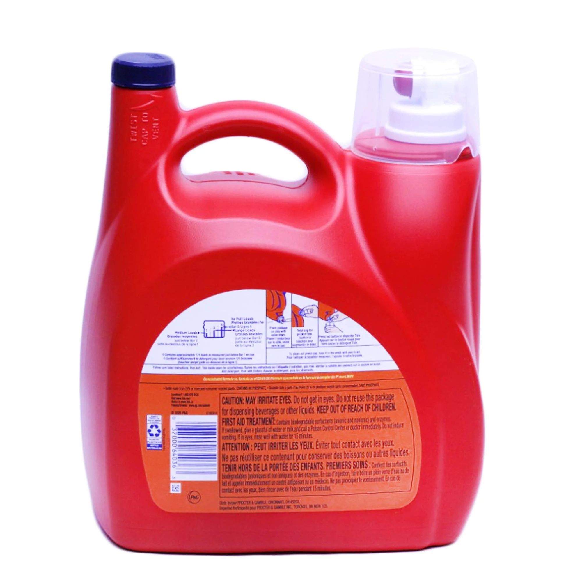 Tide High Efficiency, Ultra Concentrated Original Liquid Laundry Detergent 4.87 L/165 Fl. Oz - 131 Loads - Image 2