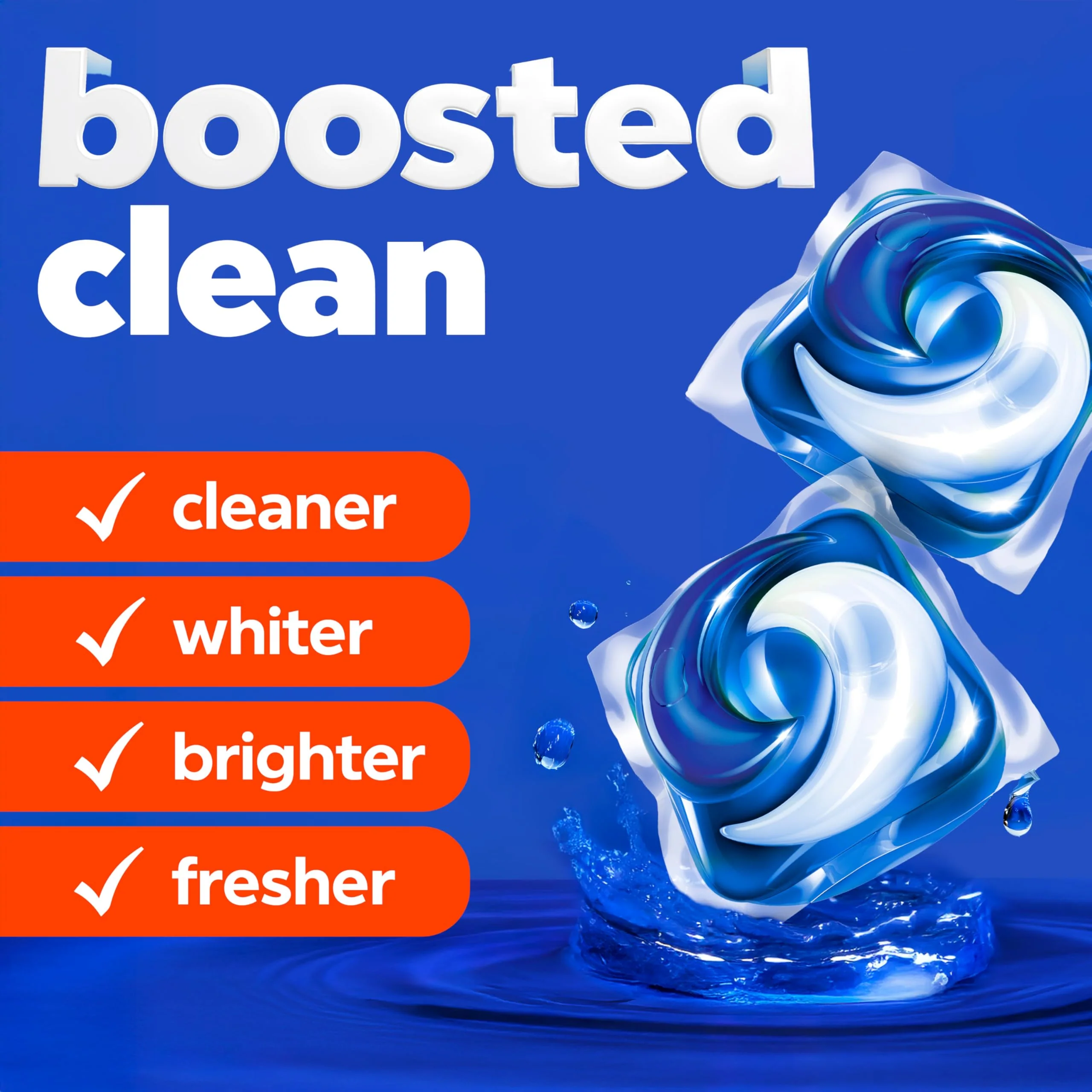 Tide PODS laundry detergent pacs, 3-in-1 Stain Remover, Odor Fighter, Color Protector, 112 Count, HE compatible, Spring Meadow Scent - Image 2