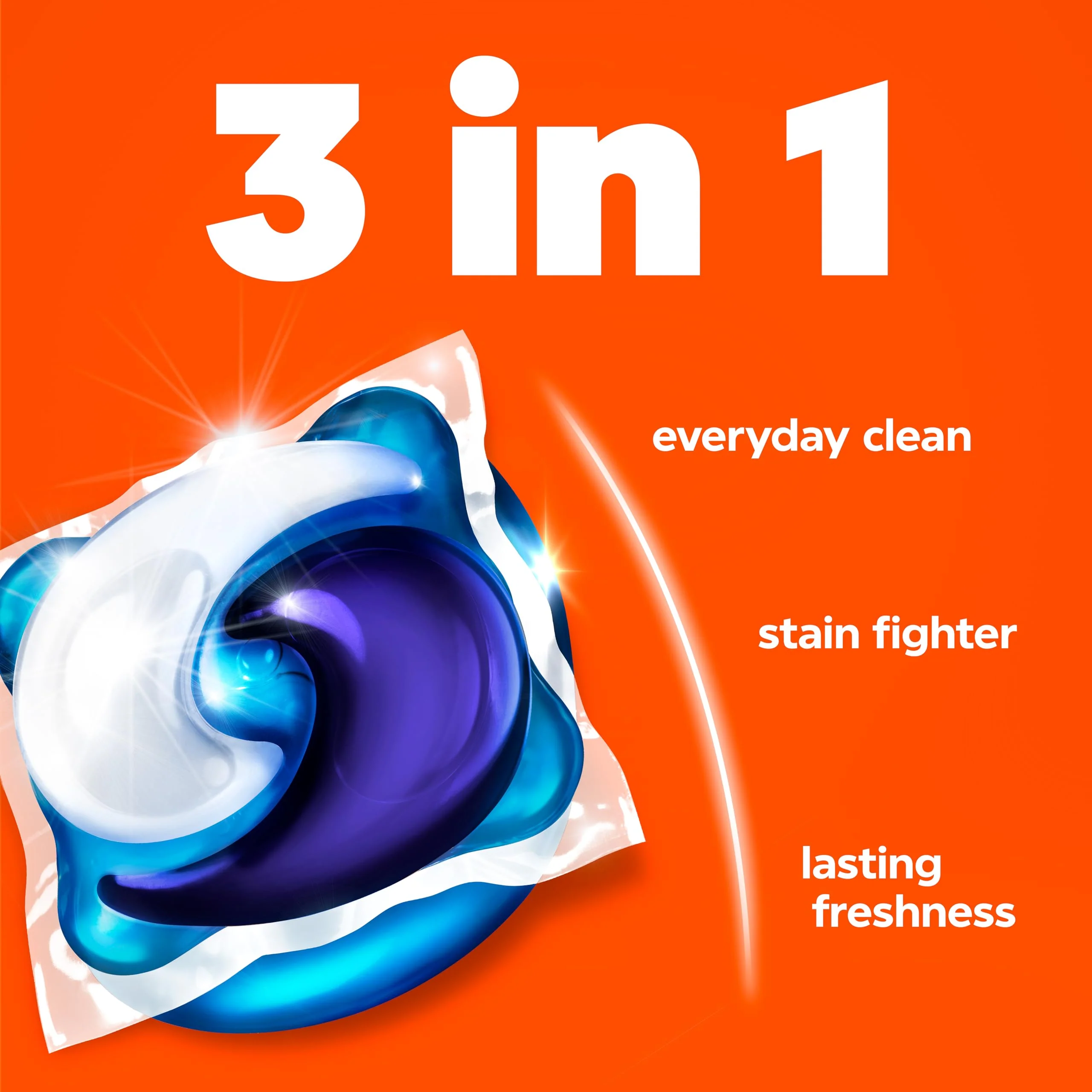 Tide PODS laundry detergent pacs, 3-in-1 Stain Remover, Odor Fighter, Color Protector, 112 Count, HE compatible, Spring Meadow Scent - Image 3